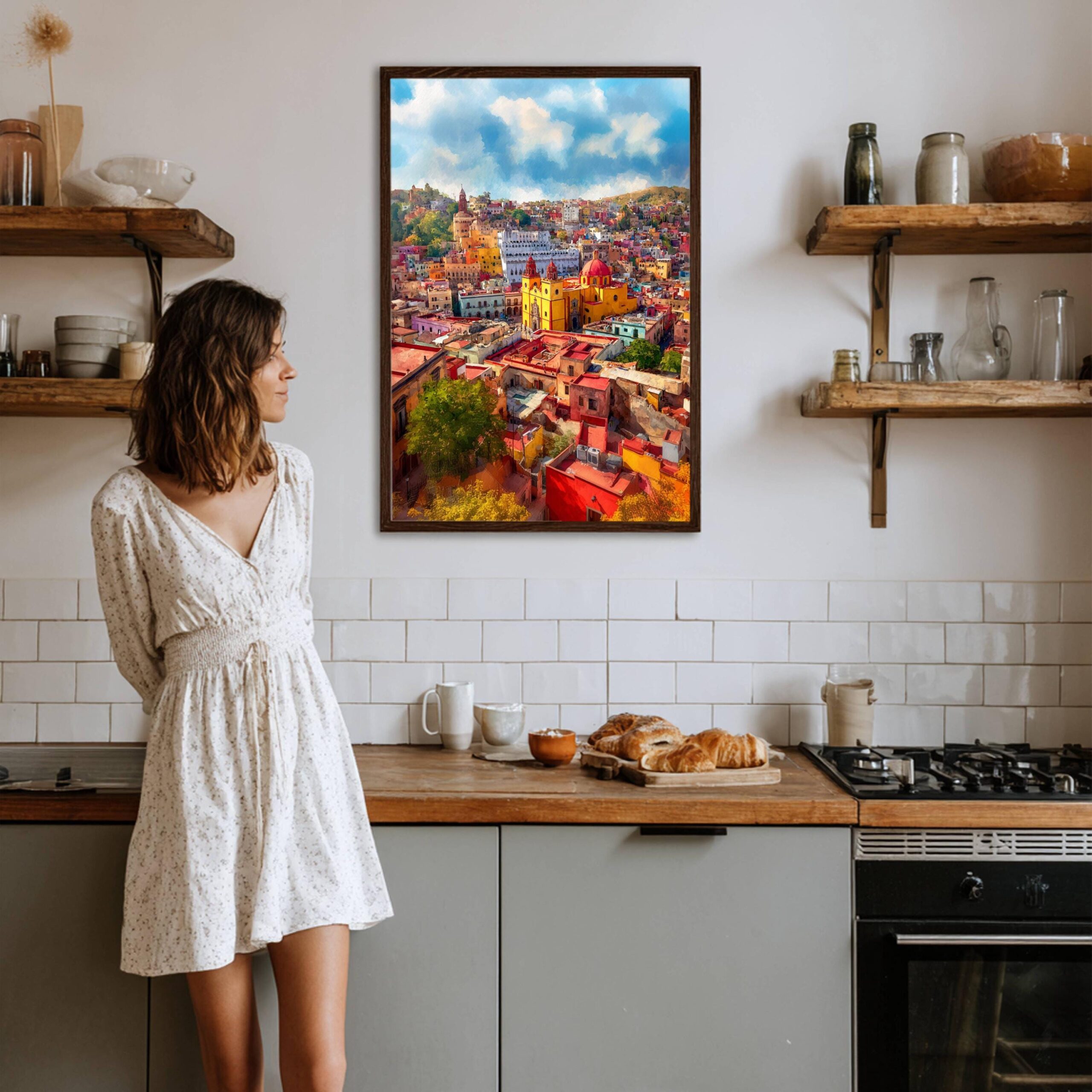 Guanajuato Mexico Watercolor Print: North America Travel Art Poster - Image 5