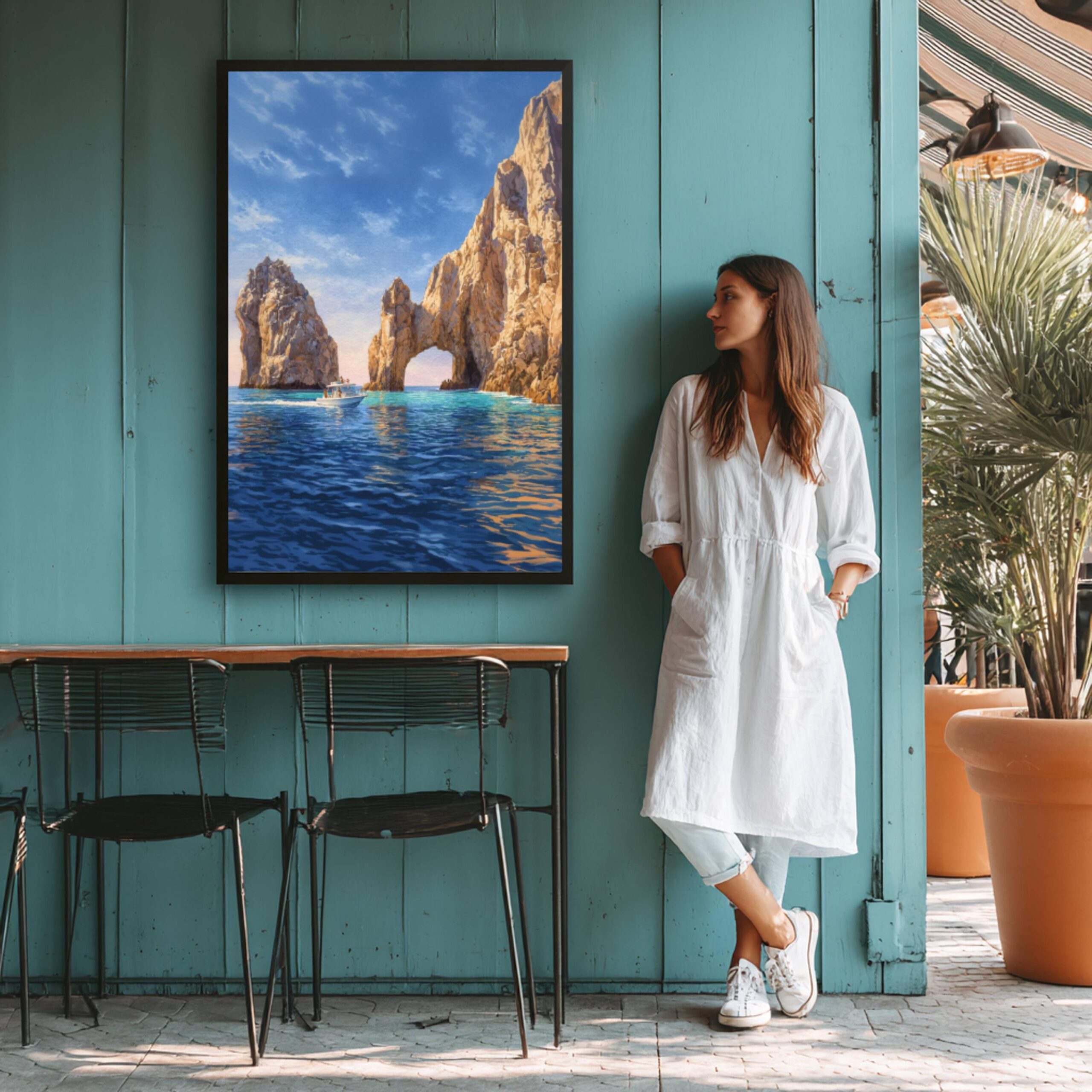 Arch of Cabo San Lucas Mexico Watercolor: Mexican Travel Art Poster - Image 6
