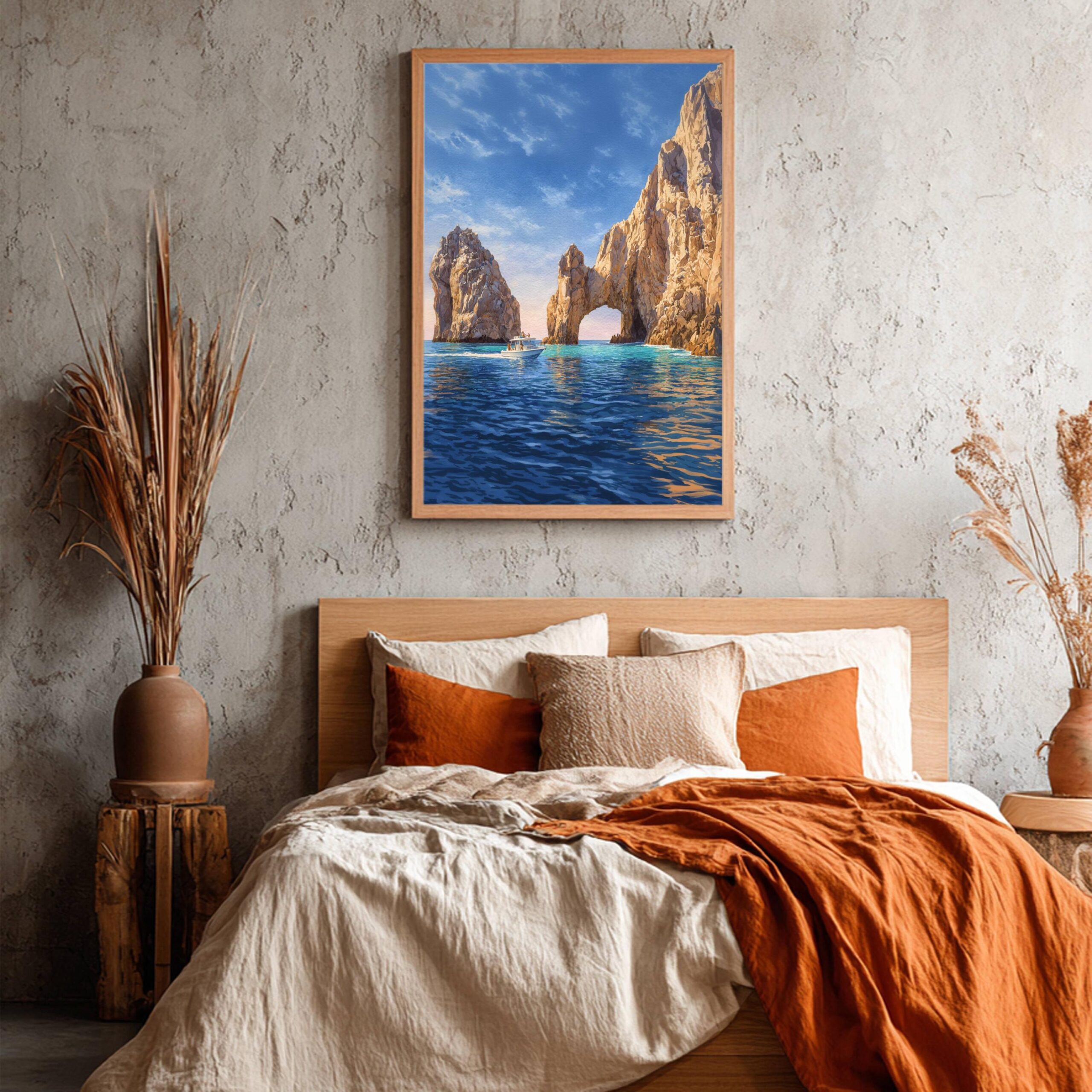 Arch of Cabo San Lucas Mexico Watercolor: Mexican Travel Art Poster - Image 7