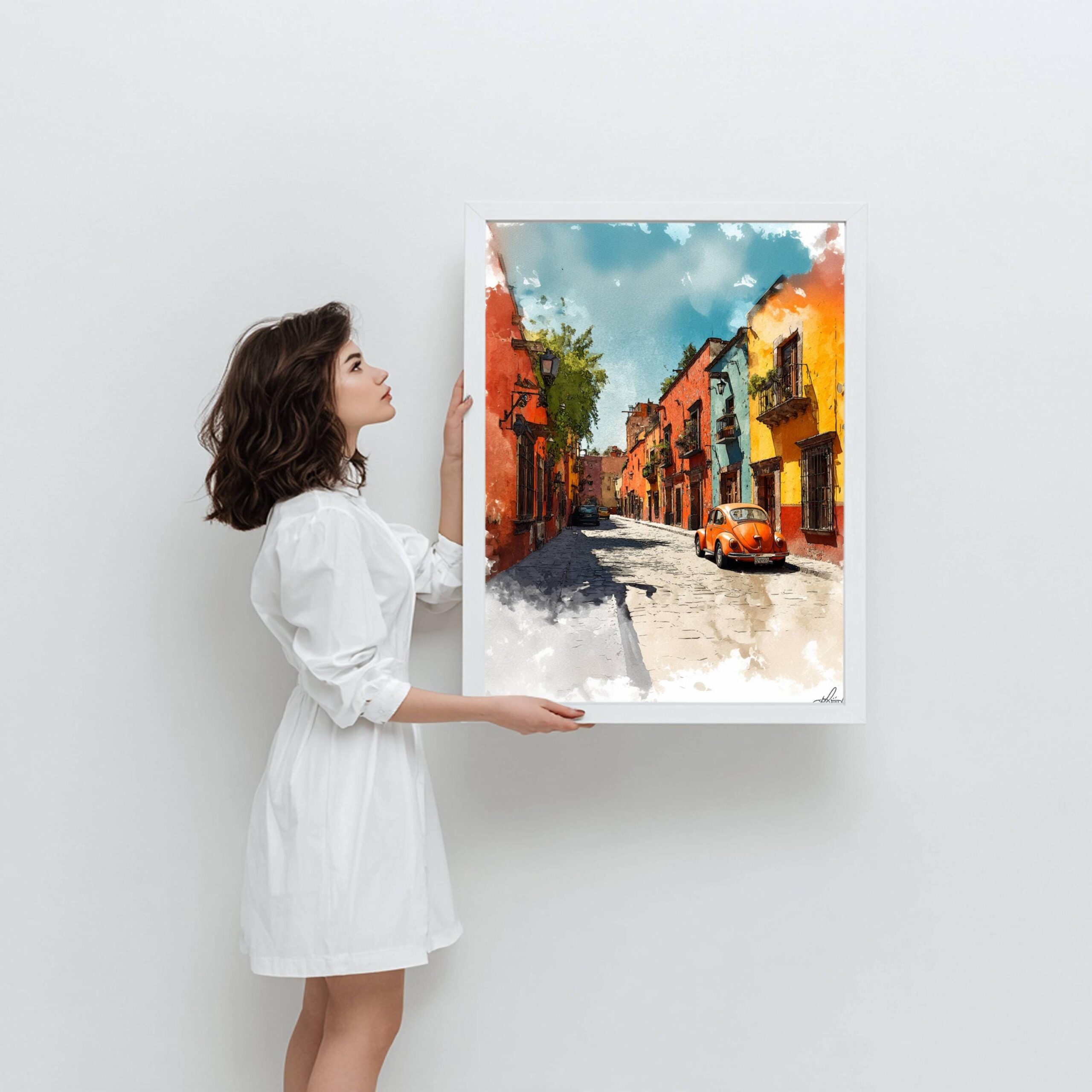 San Miguel de Allende Mexico Watercolor: Travel Art Poster - Image 5