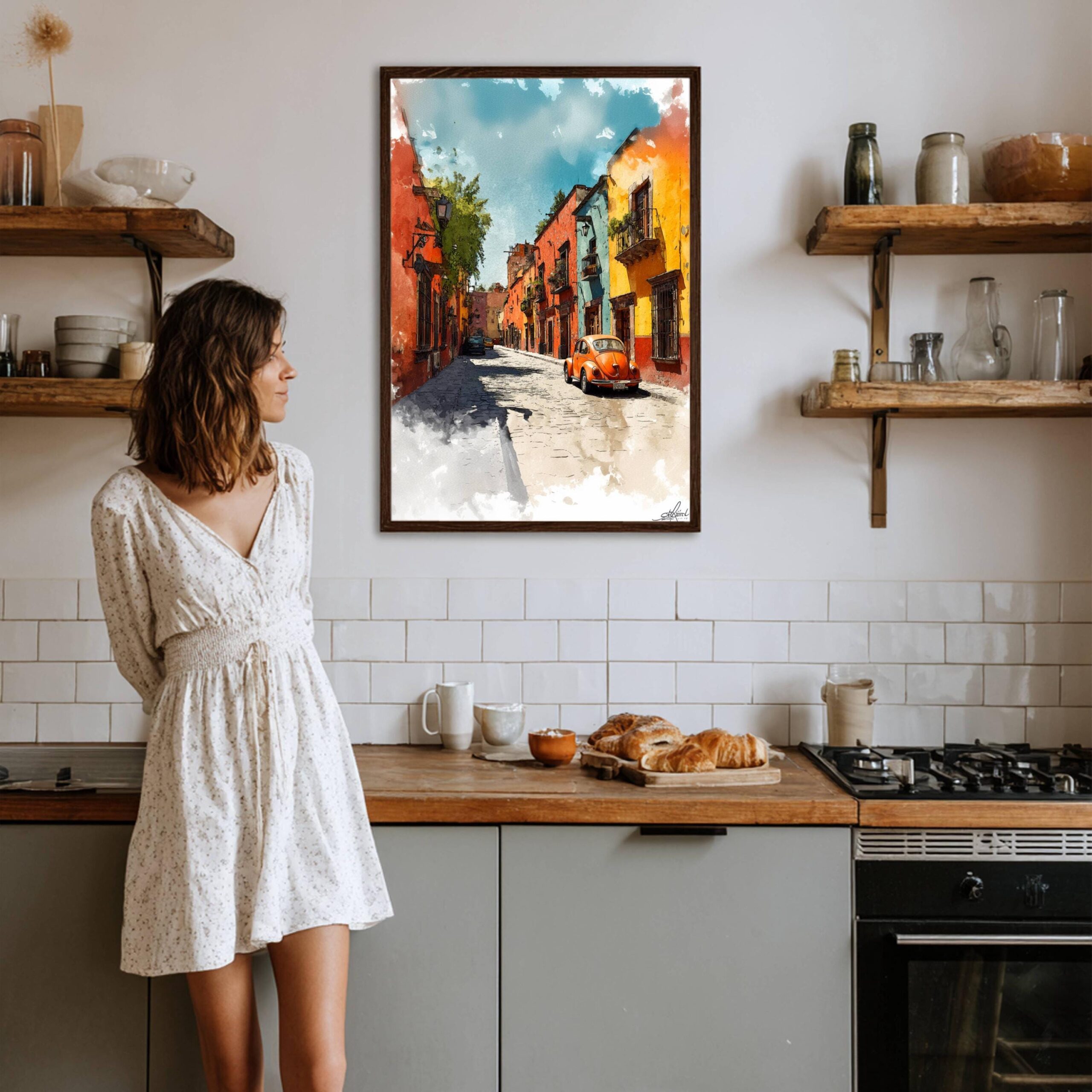 San Miguel de Allende Mexico Watercolor: Travel Art Poster - Image 6