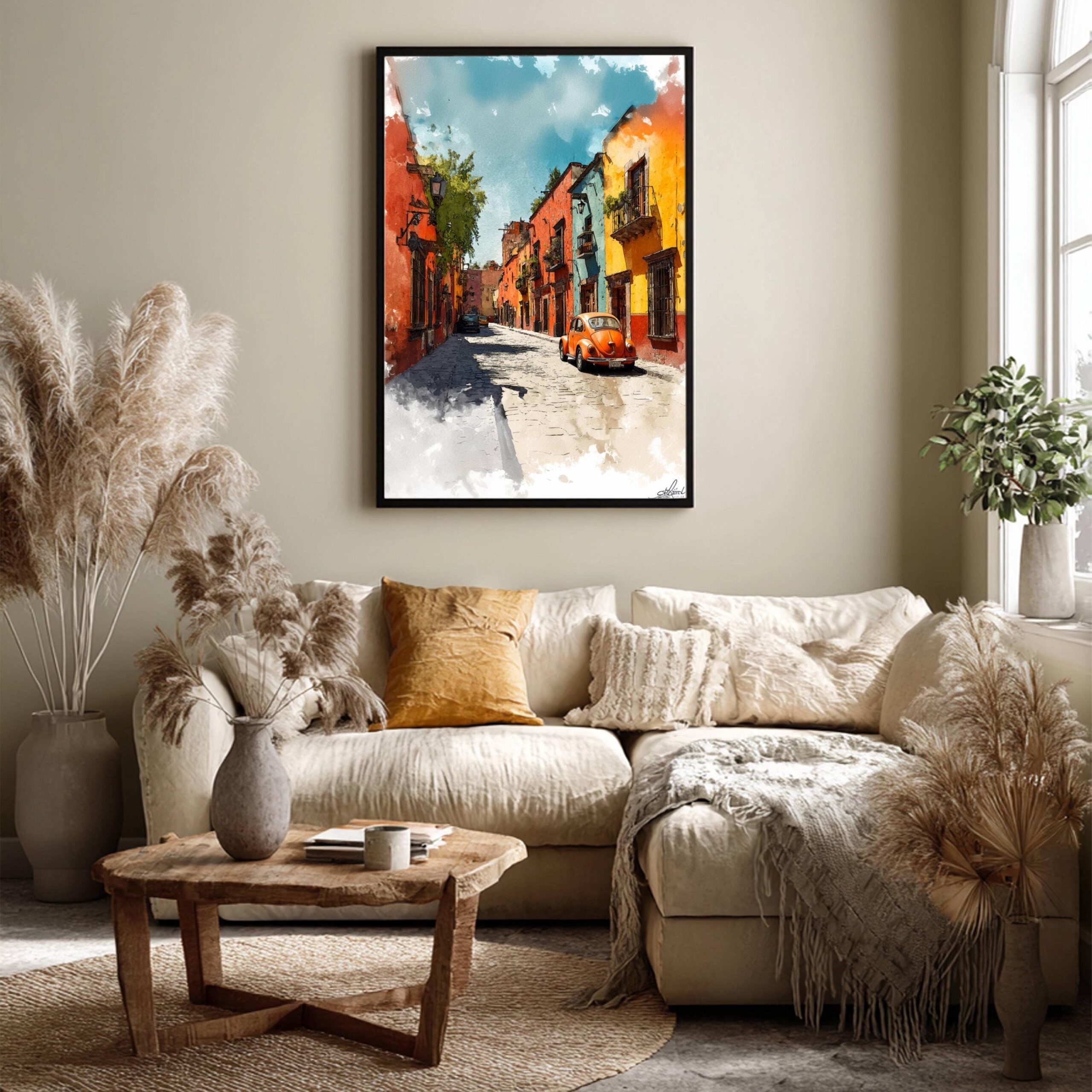 San Miguel de Allende Mexico Watercolor: Travel Art Poster - Image 9