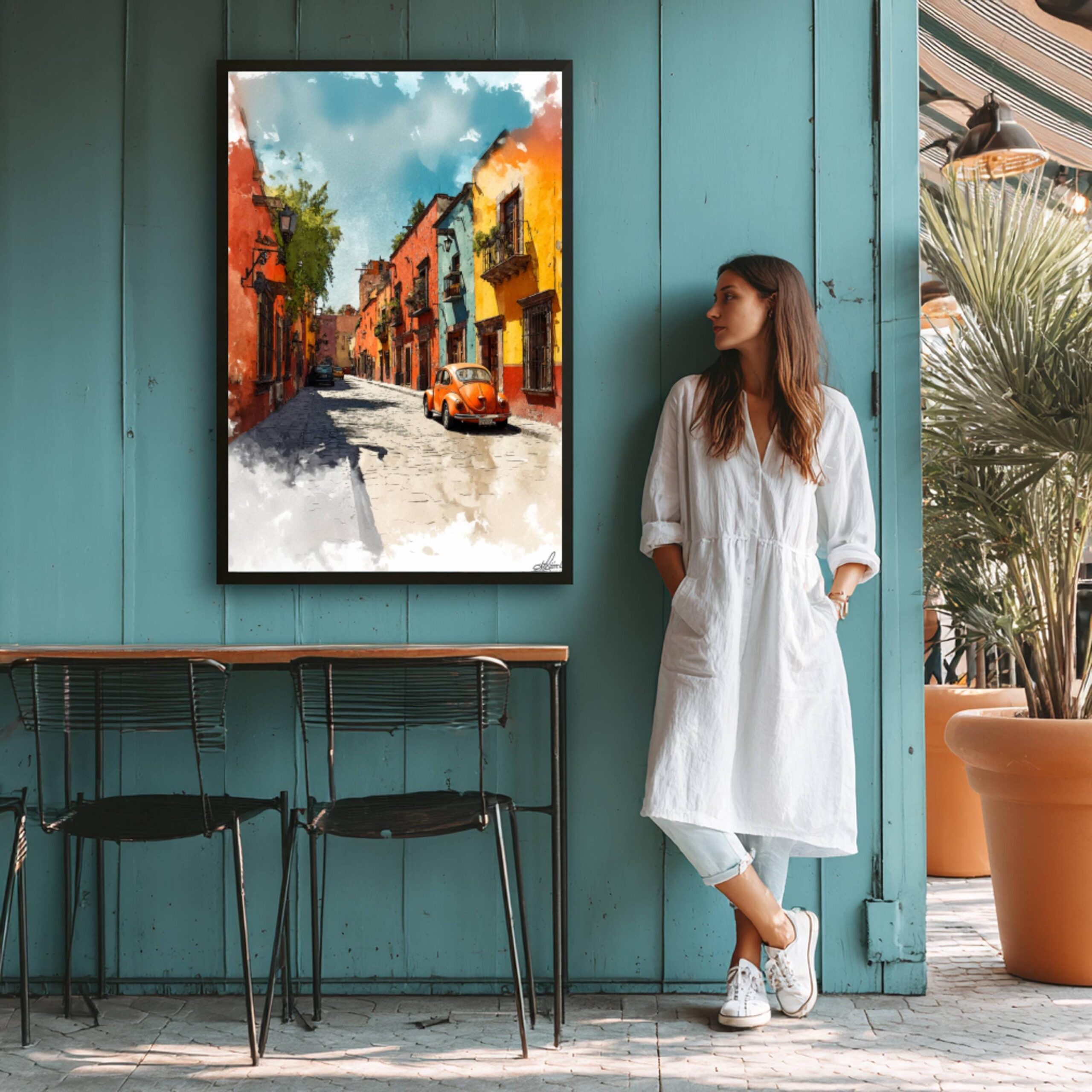 San Miguel de Allende Mexico Watercolor: Travel Art Poster - Image 7