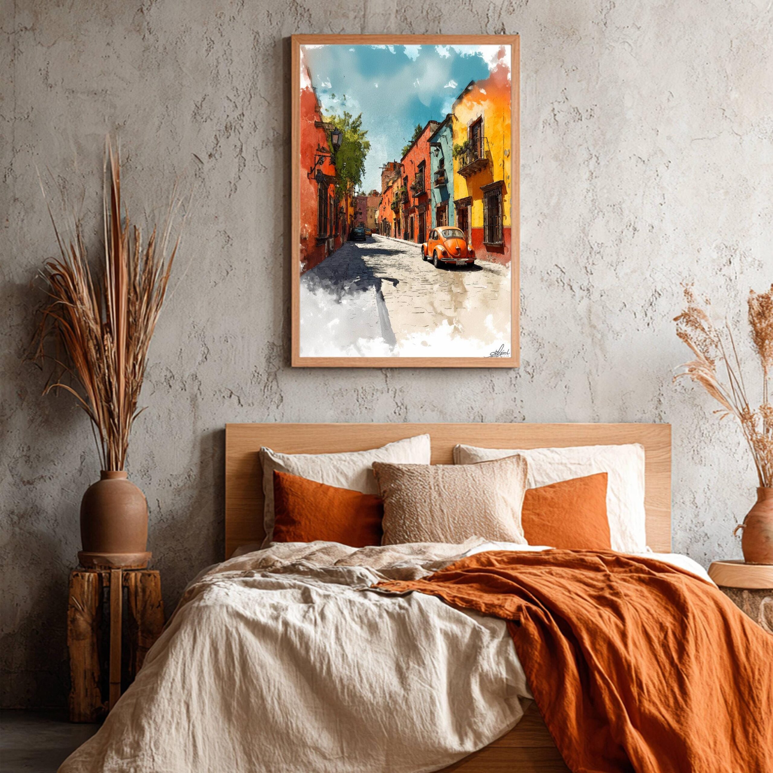 San Miguel de Allende Mexico Watercolor: Travel Art Poster - Image 8