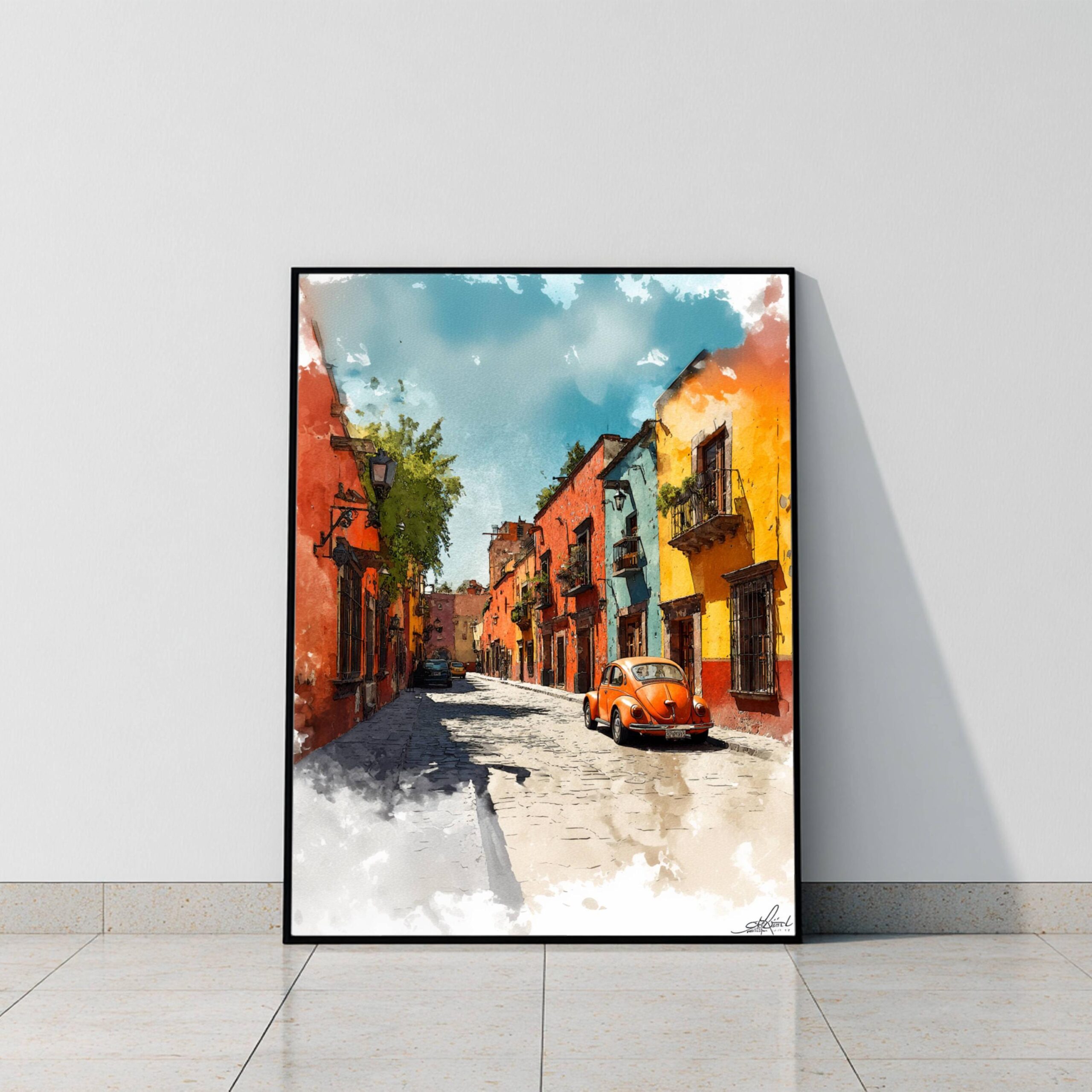 San Miguel de Allende Mexico Watercolor: Travel Art Poster - Image 10