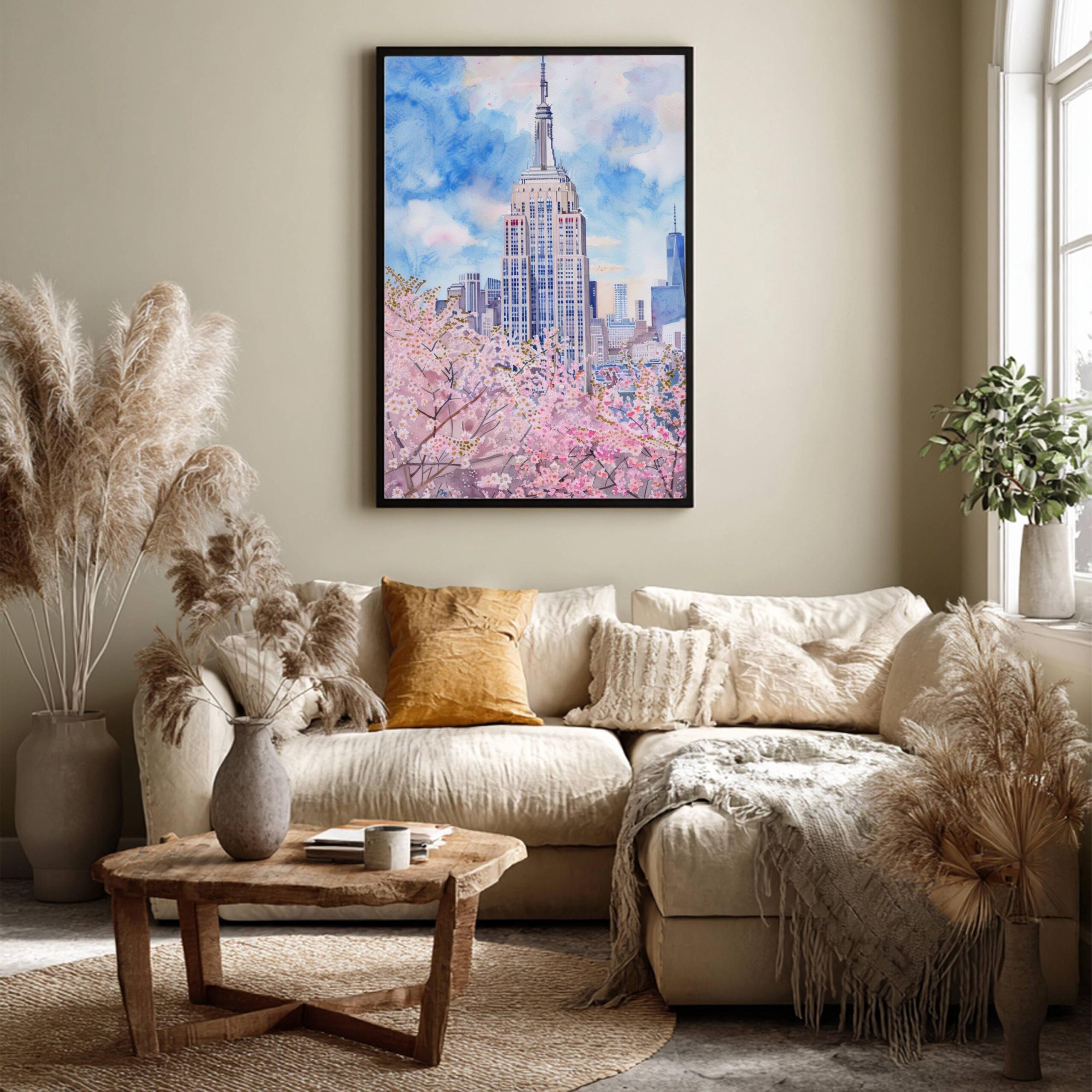 The Empire State Building New York Watercolor: USA Travel Poster - Image 7