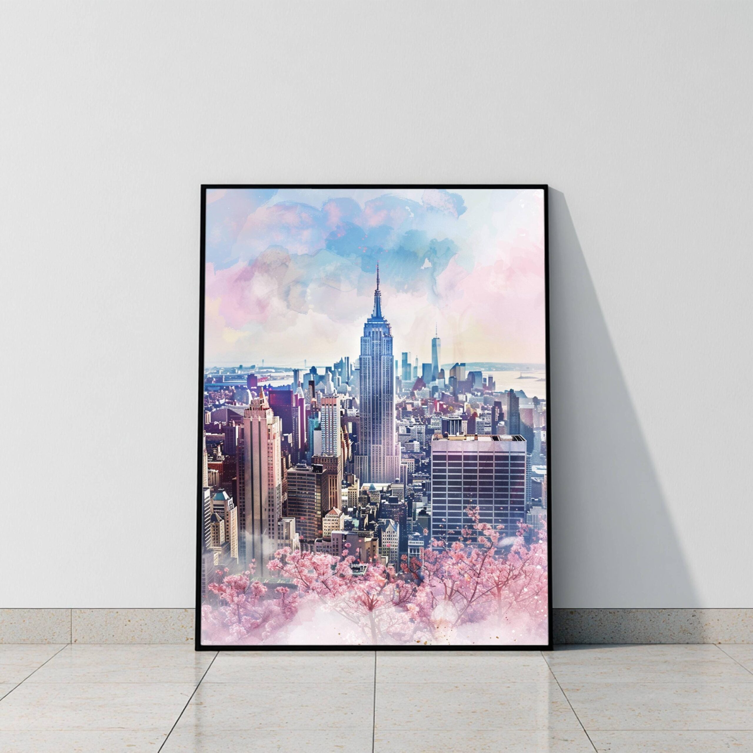 New York City Watercolor Art Print: USA Travel Poster - Image 9