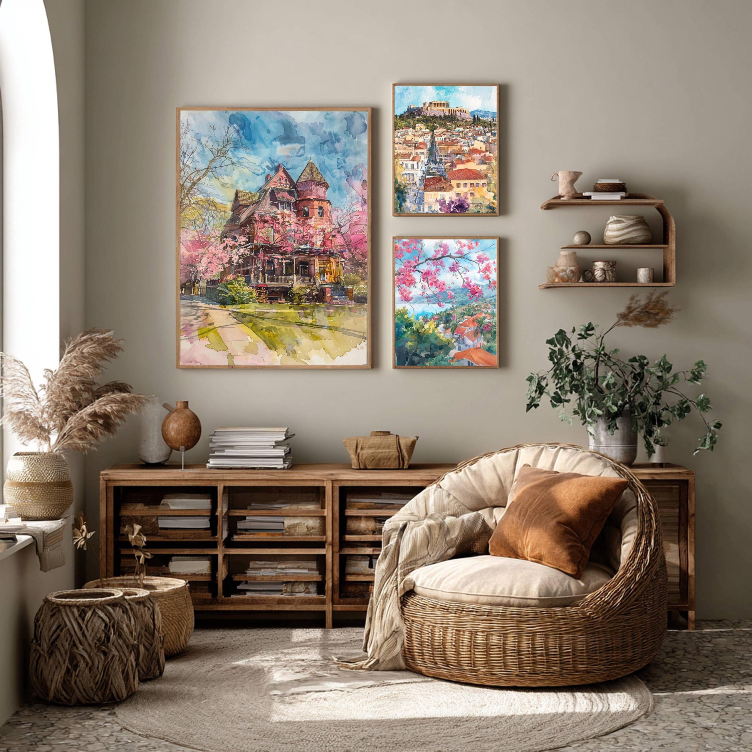 The Mark Twain House Hartford Connecticut Watercolor: USA Travel Poster - Image 3