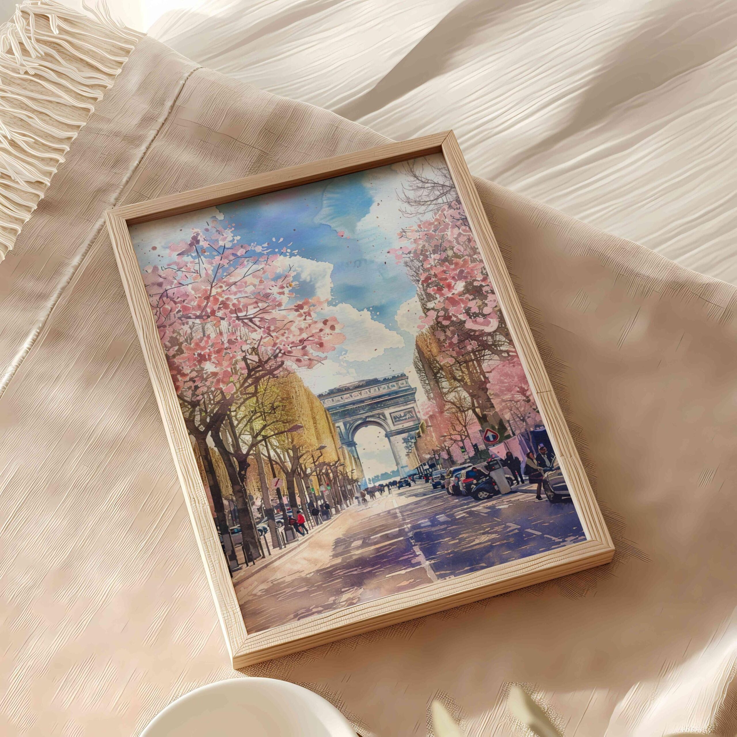 Champs-Elysees Paris Watercolor Print: France Art Travel Poster - Image 8