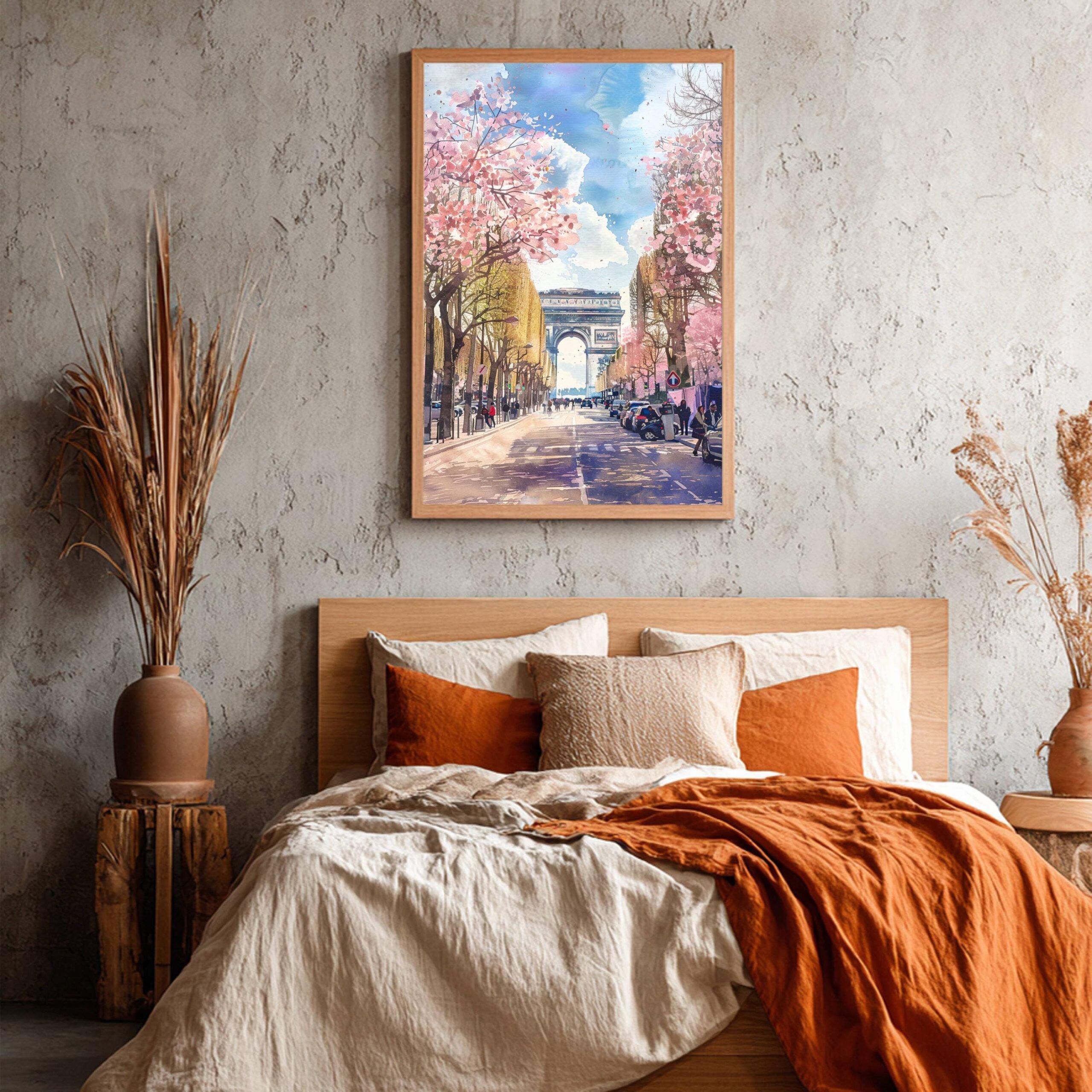Champs-Elysees Paris Watercolor Print: France Art Travel Poster - Image 6