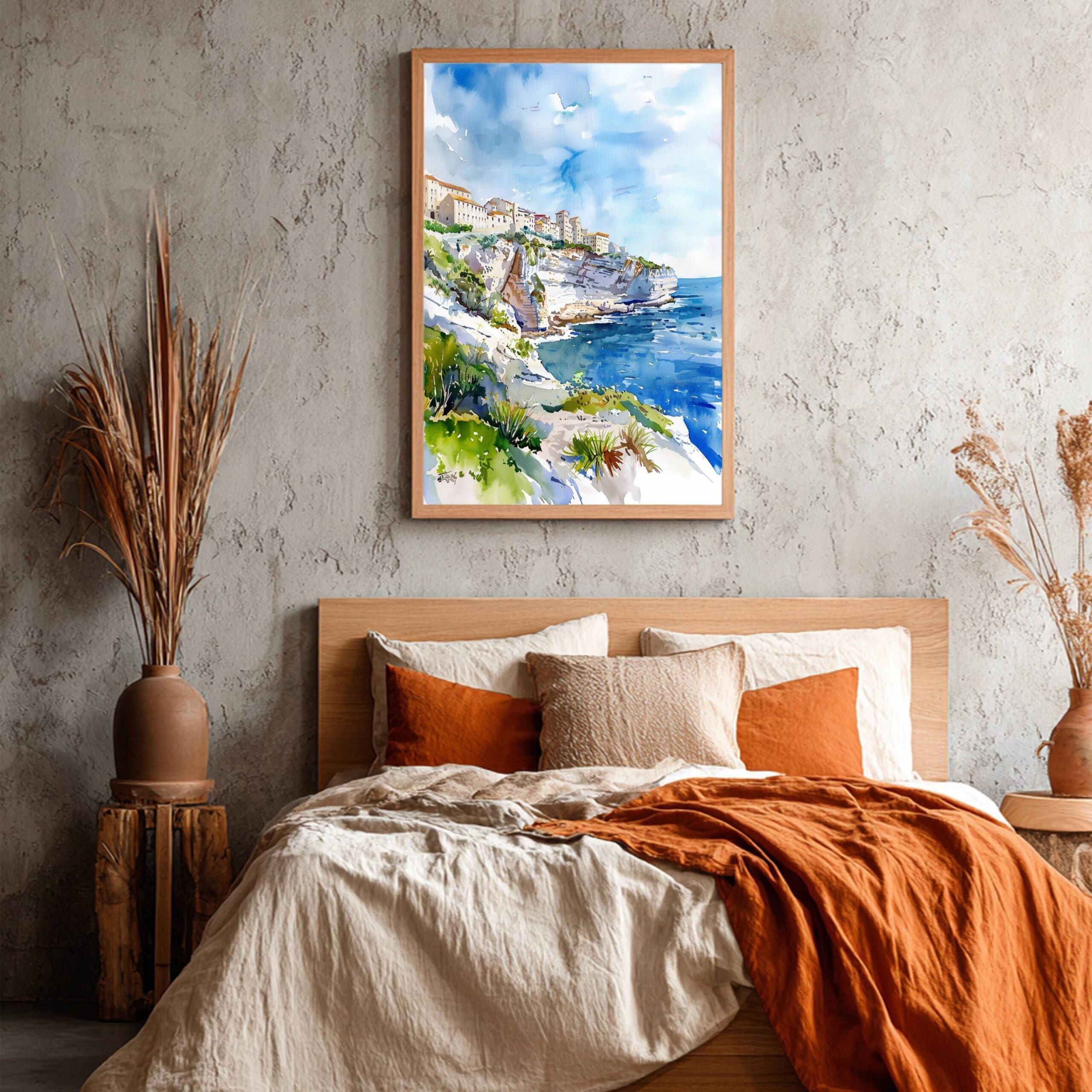 Bonifacio France Watercolor Print: France Travel Art Poster - Image 6