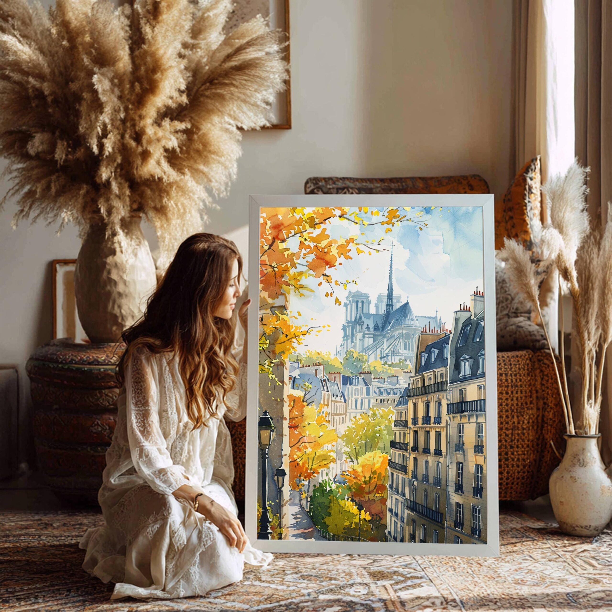 France Europe Watercolor Print: France Travel Art Poster - Image 3
