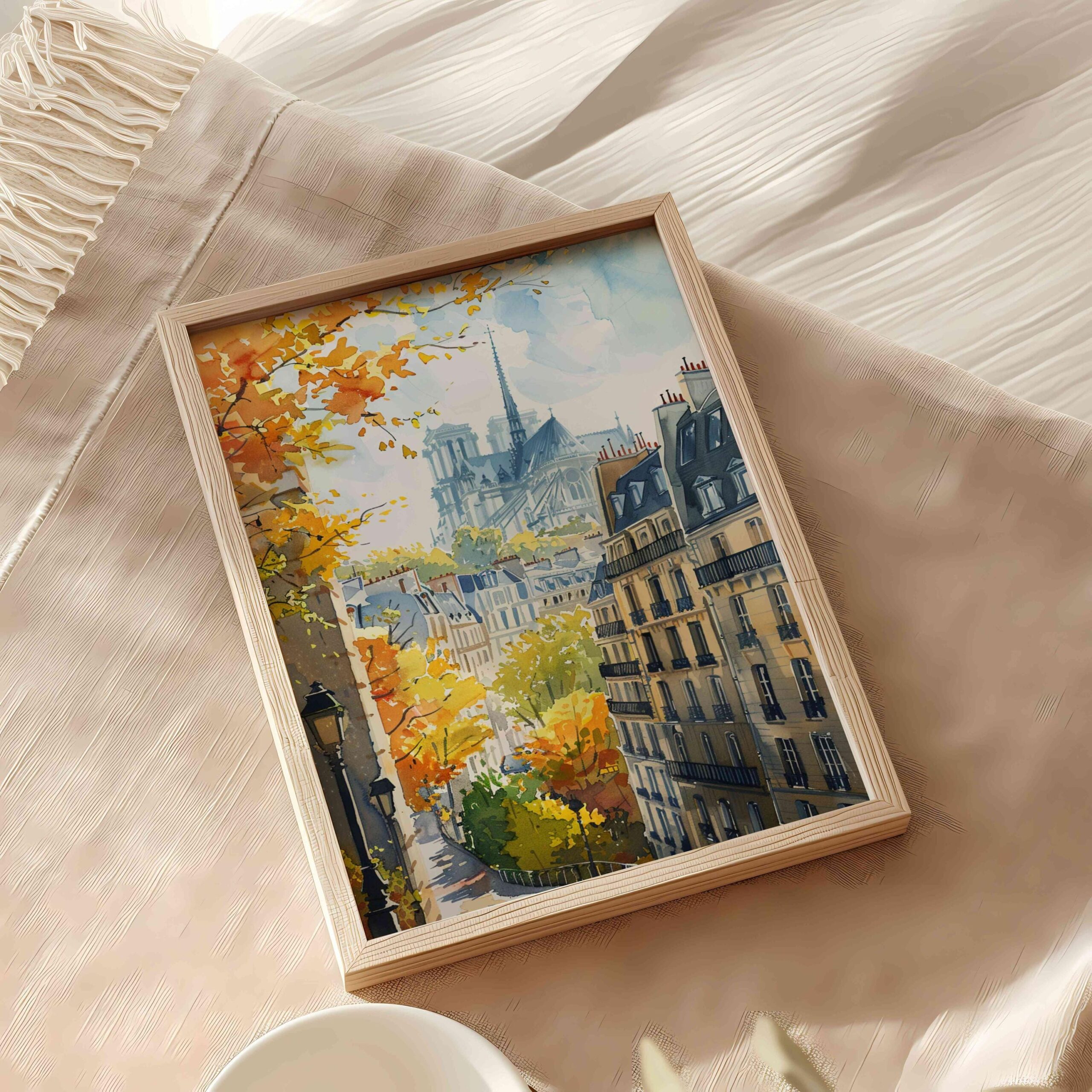 France Europe Watercolor Print: France Travel Art Poster - Image 9
