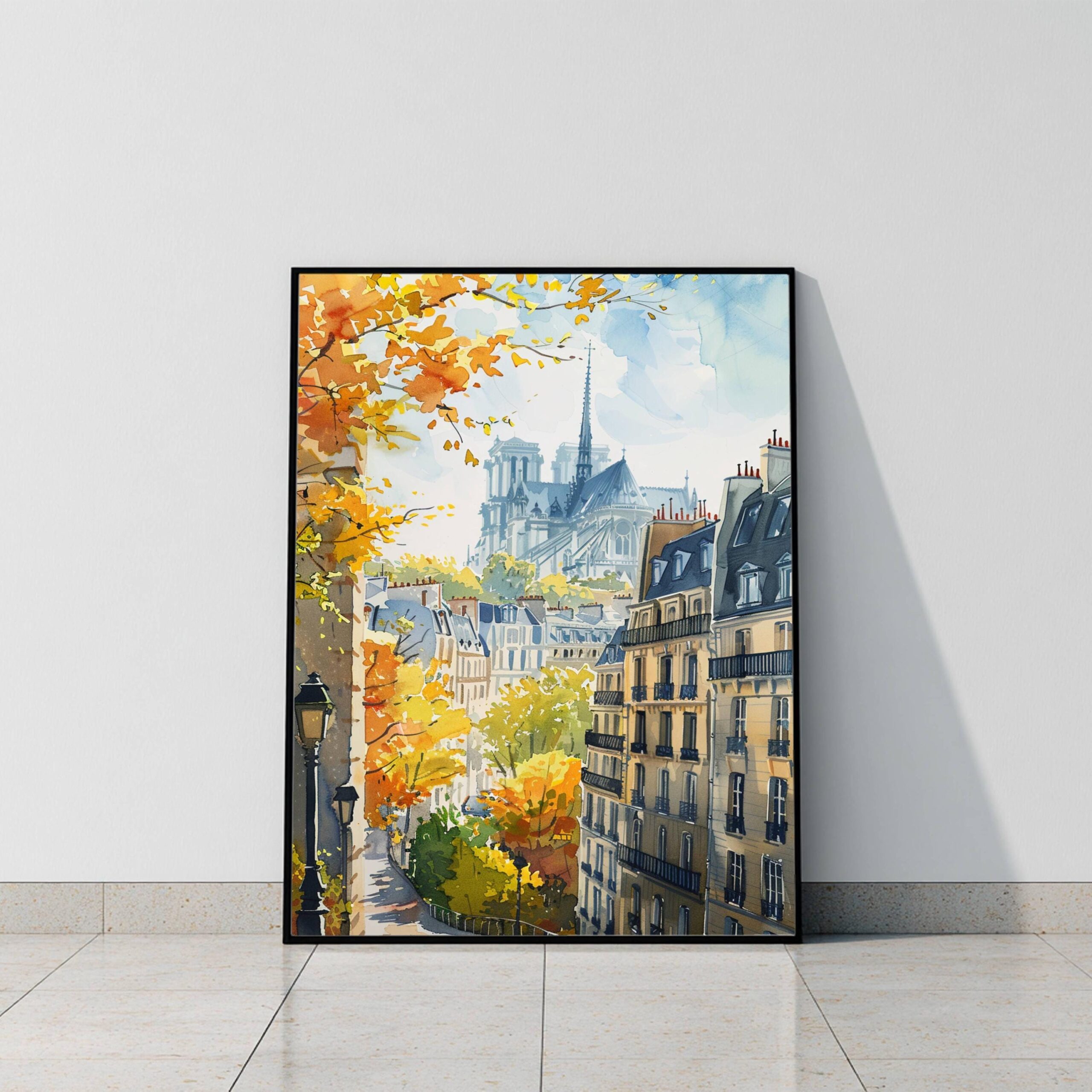 France Europe Watercolor Print: France Travel Art Poster - Image 8