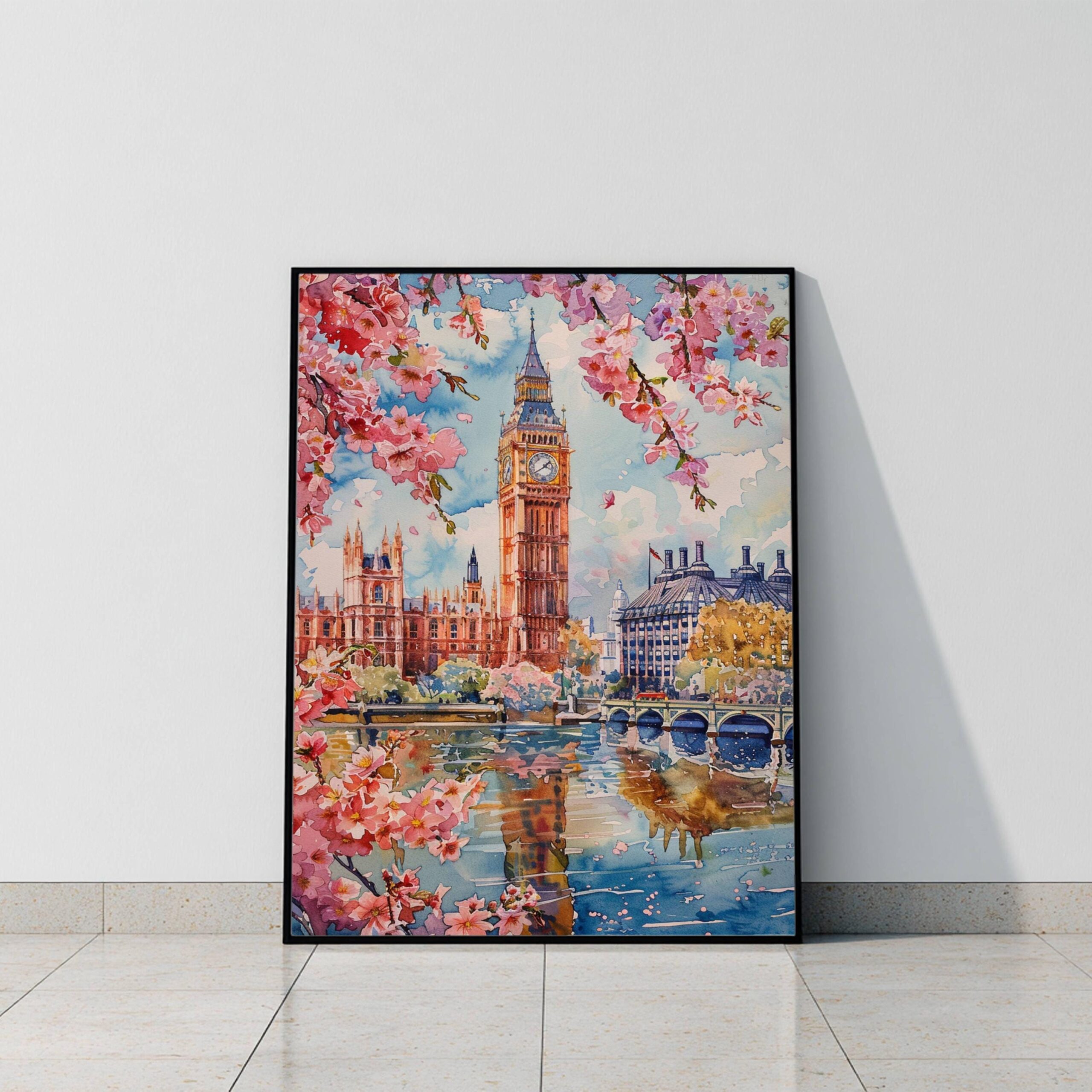 England United Kingdom Watercolor Print: Travel Art Poster - Image 8