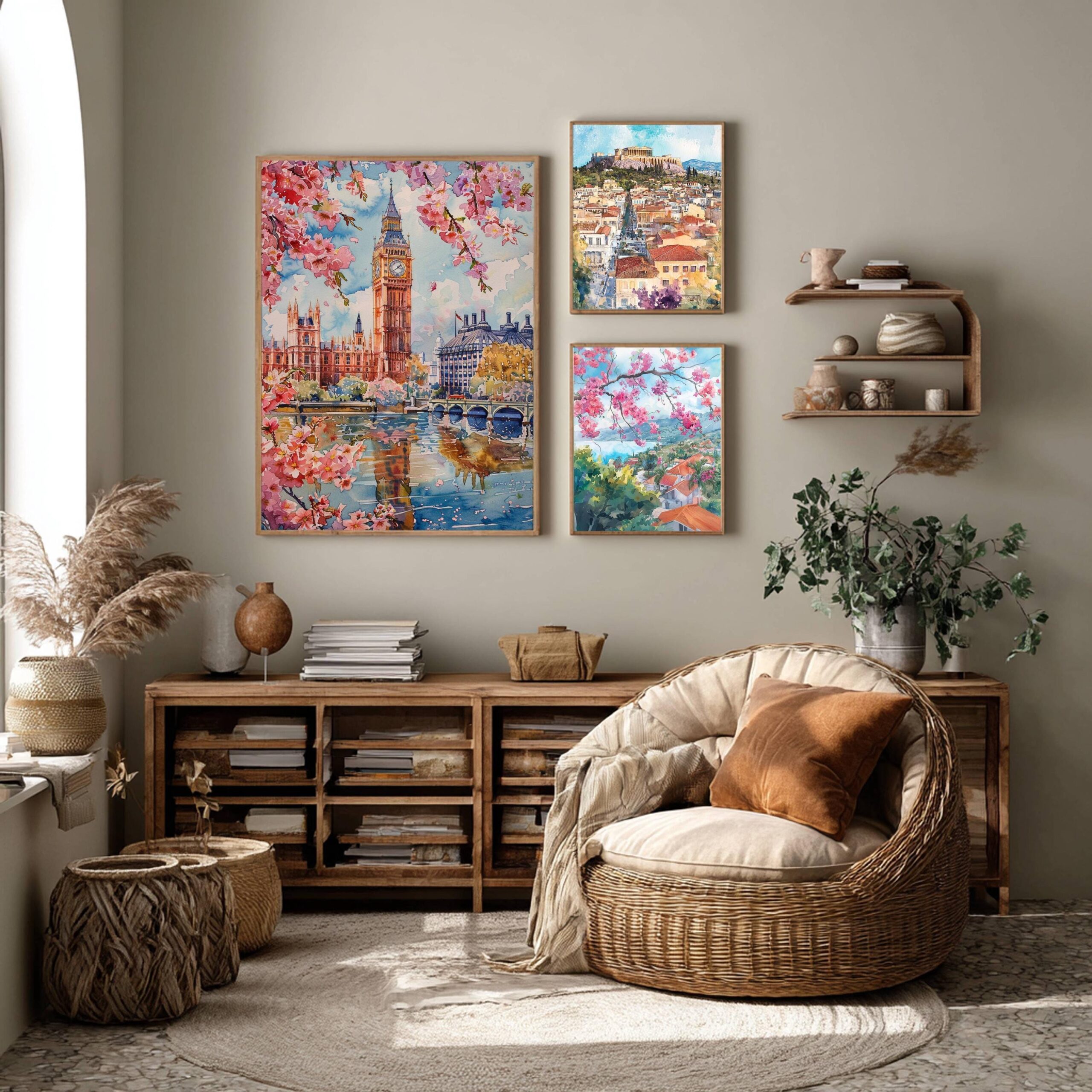 England United Kingdom Watercolor Print: Travel Art Poster - Image 2