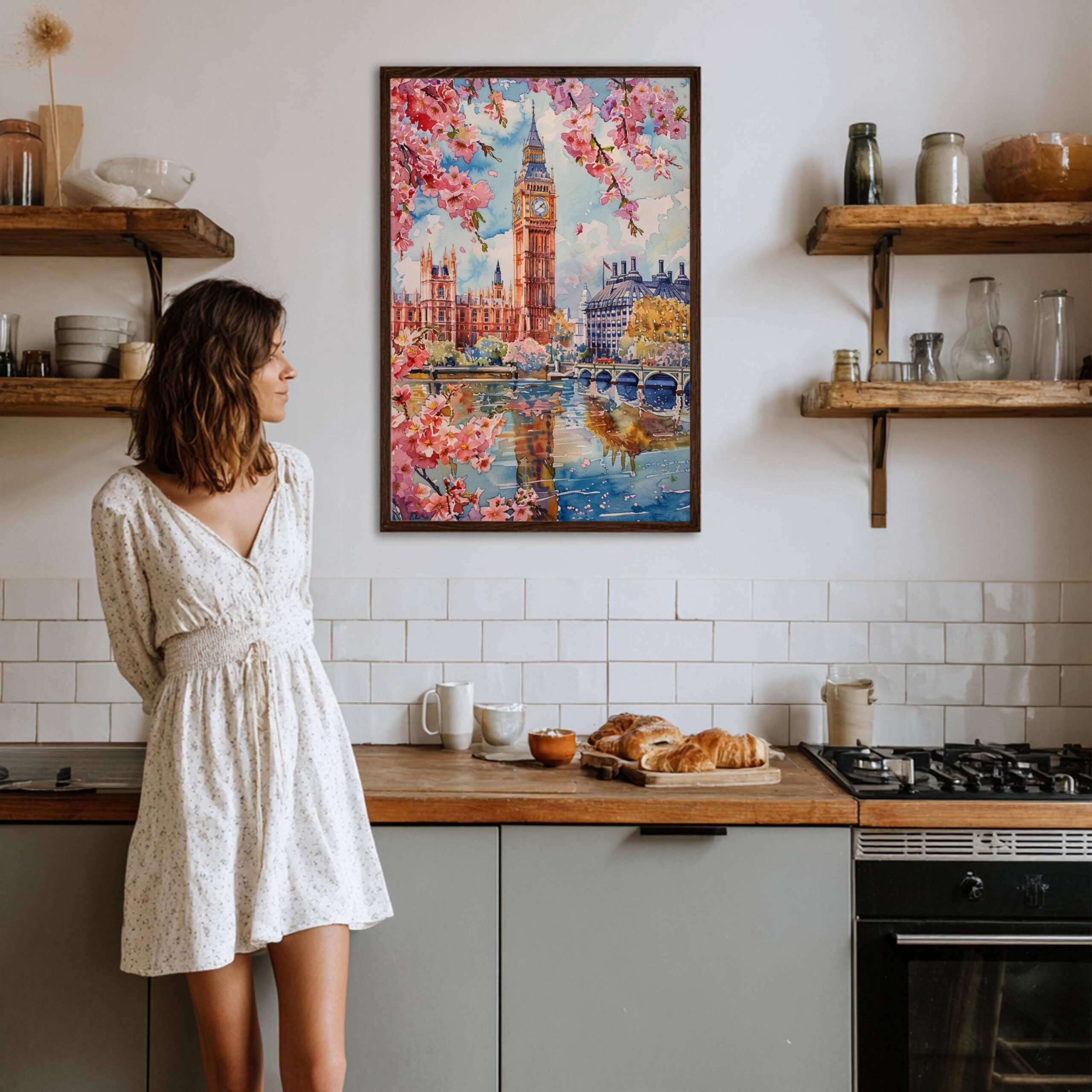 England United Kingdom Watercolor Print: Travel Art Poster - Image 4