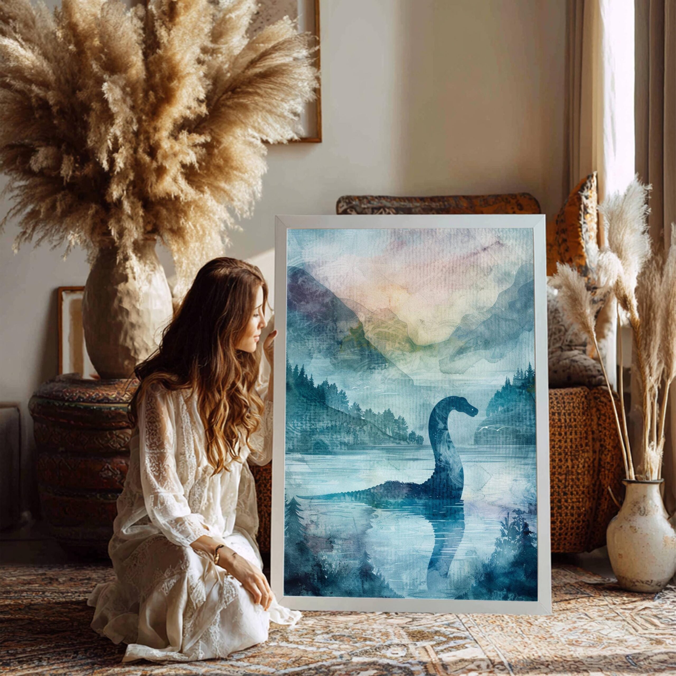 Loch Ness Watercolor: Scotland Travel Poster - Image 4