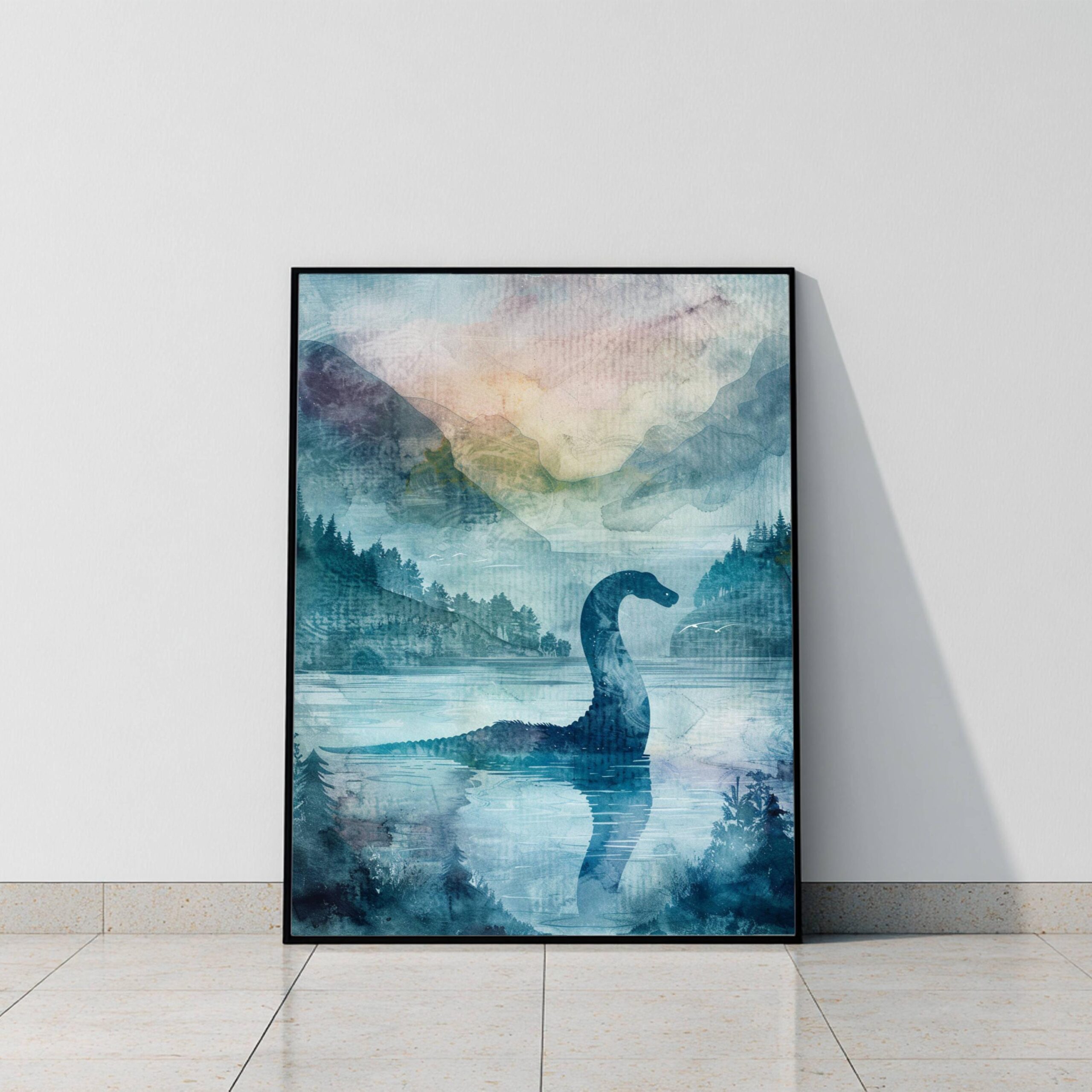 Loch Ness Watercolor: Scotland Travel Poster - Image 9