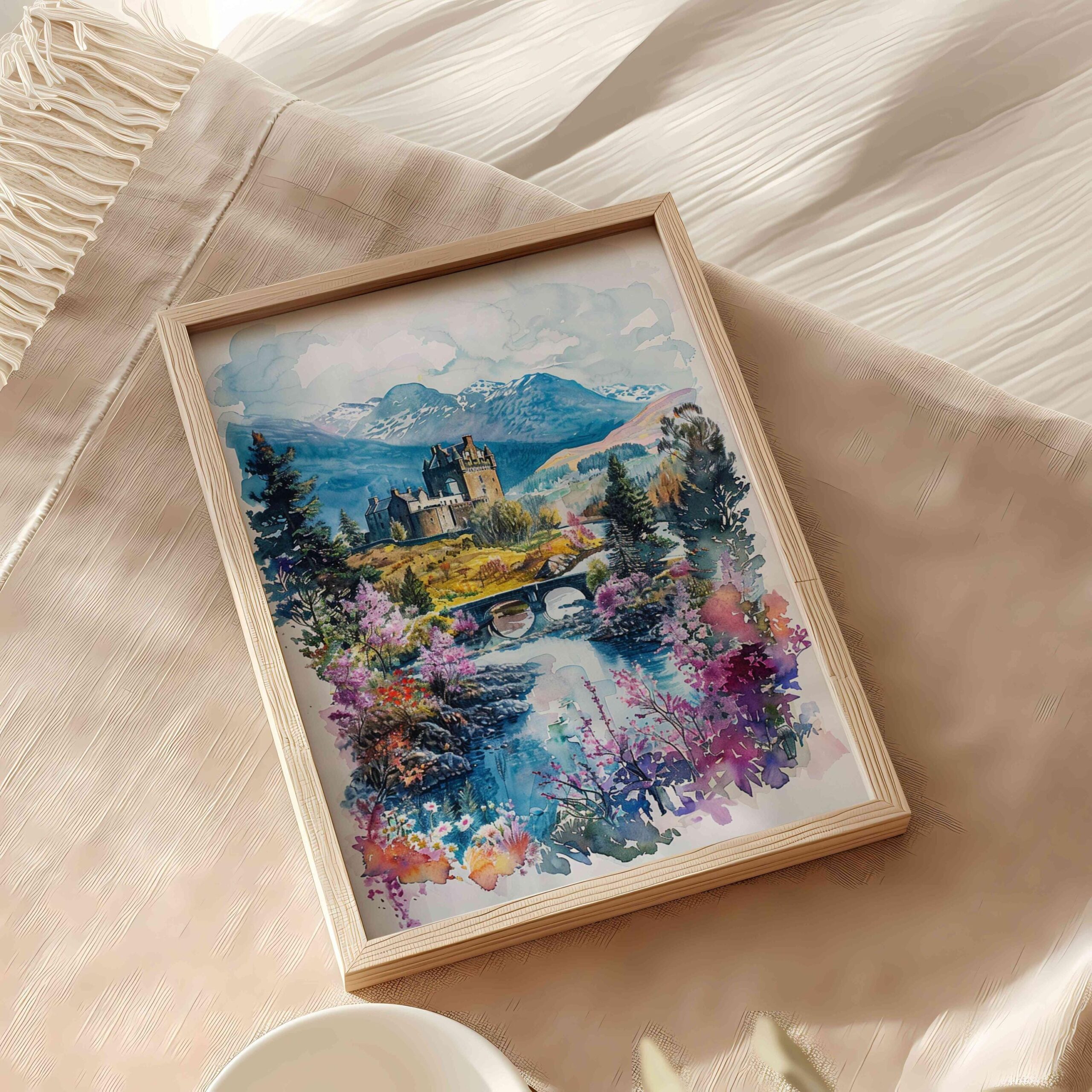 Scotland United Kingdom Watercolor: Travel Art Poster - Image 10