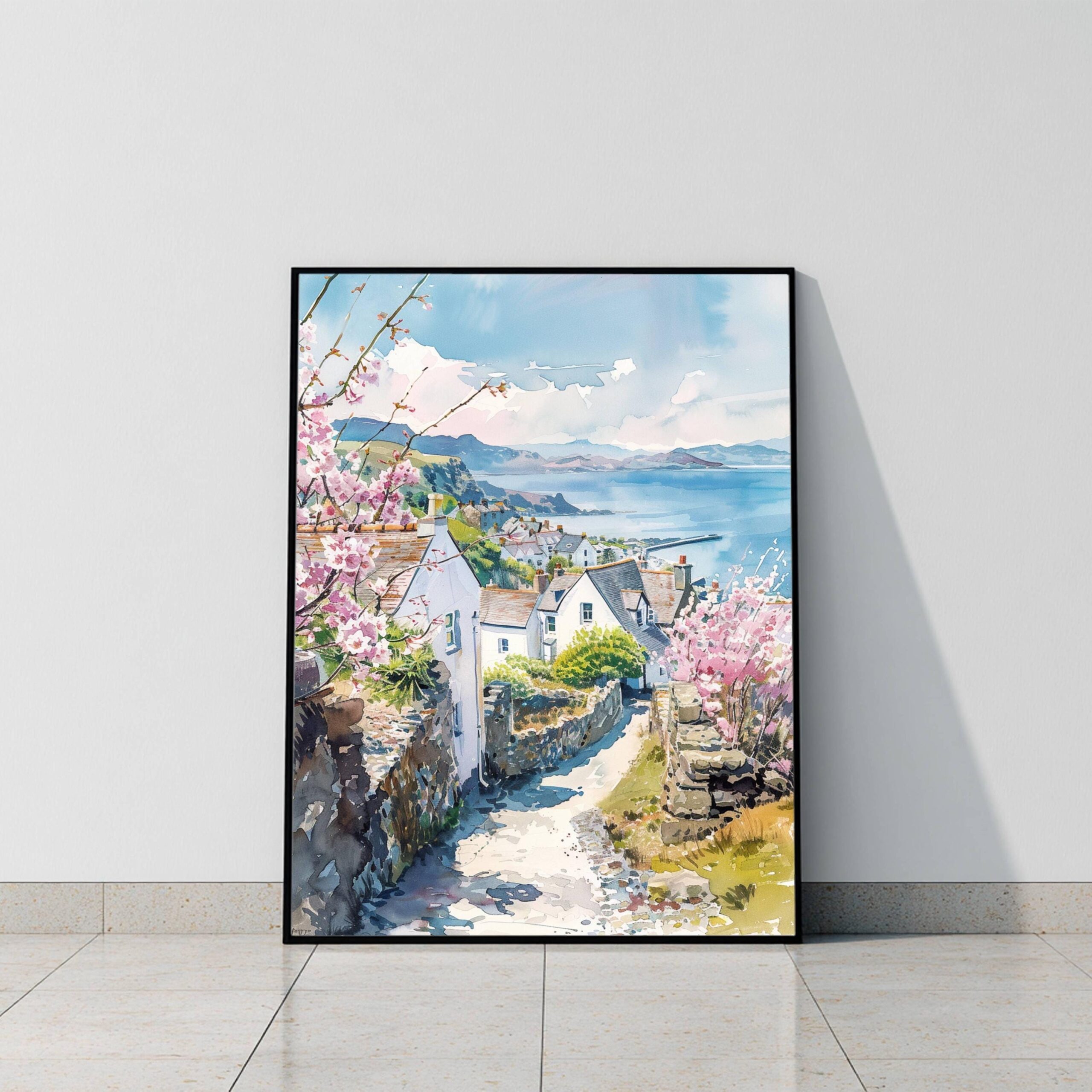 Wales United Kingdom Watercolor: Travel Art Poster - Image 8