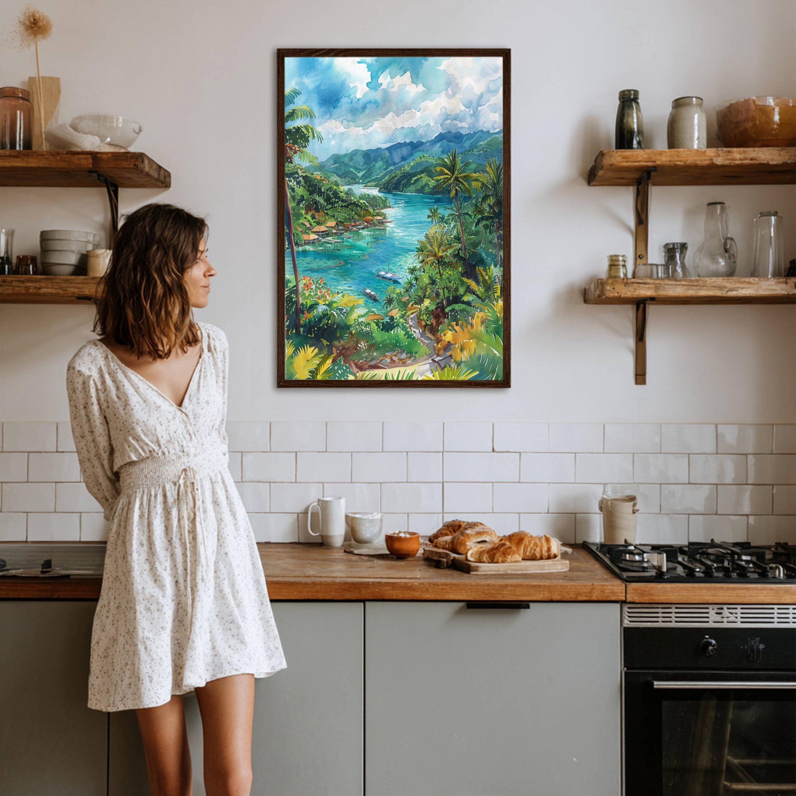 The Philippines Asia Watercolor: Travel Art Poster - Image 4