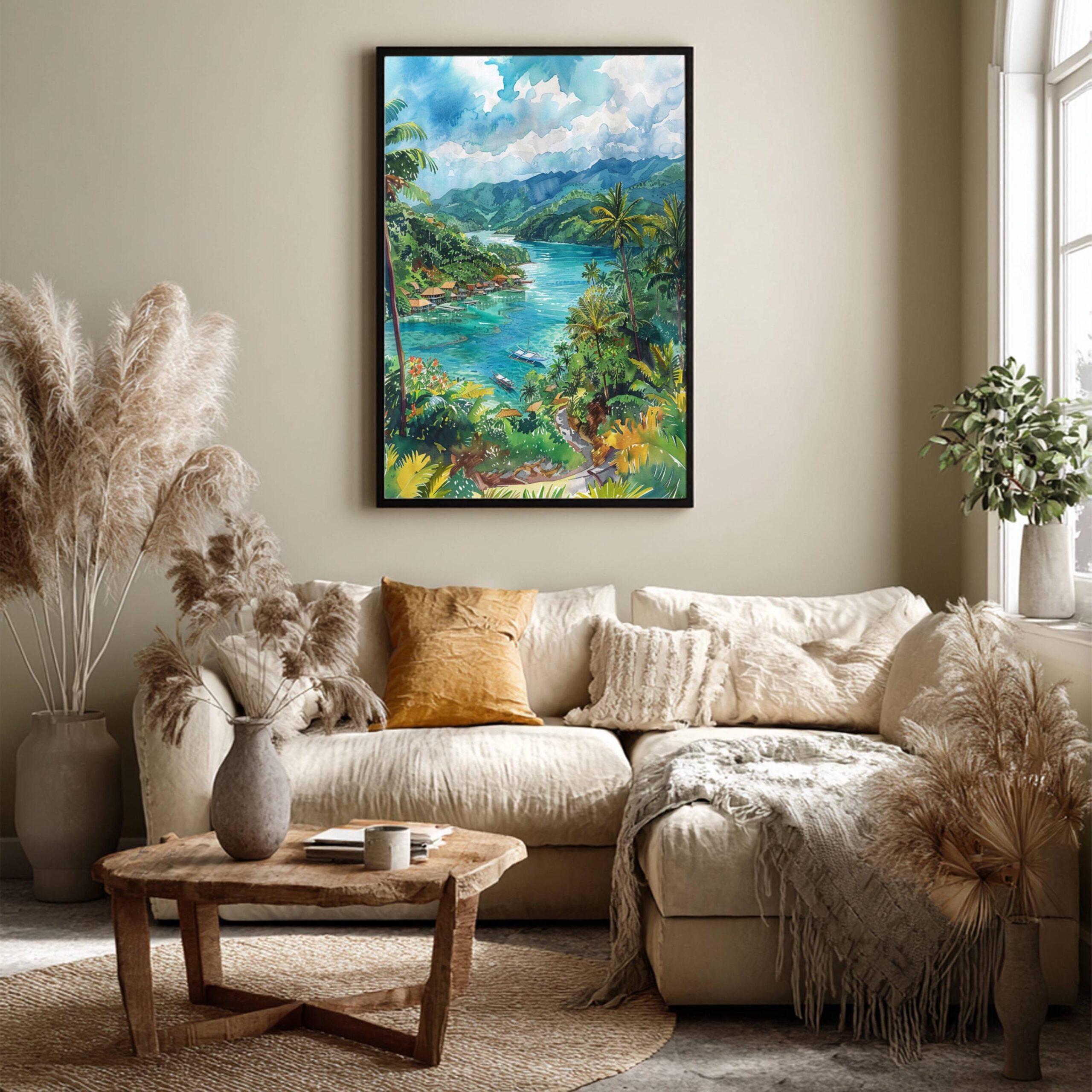 The Philippines Asia Watercolor: Travel Art Poster - Image 7