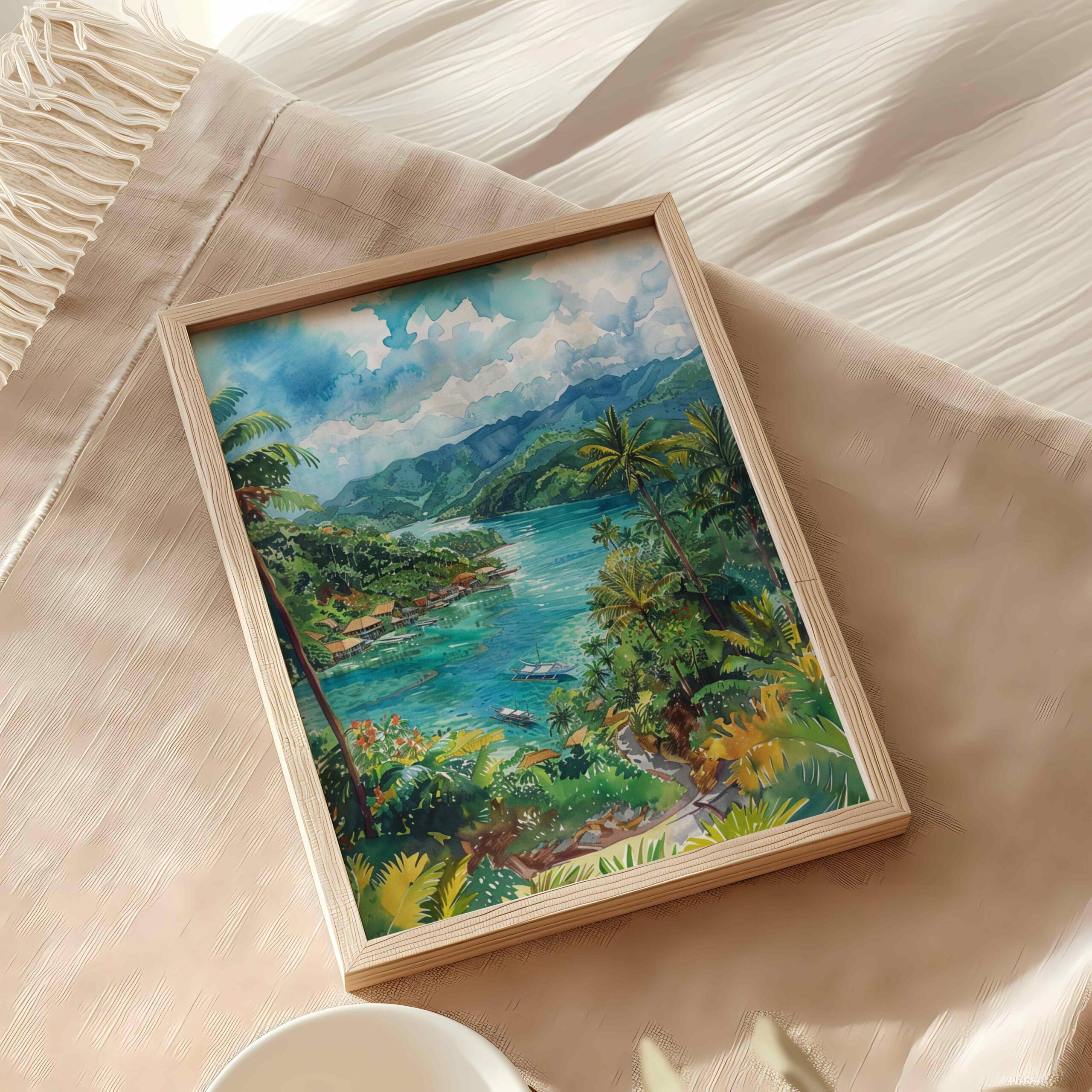 The Philippines Asia Watercolor: Travel Art Poster - Image 9