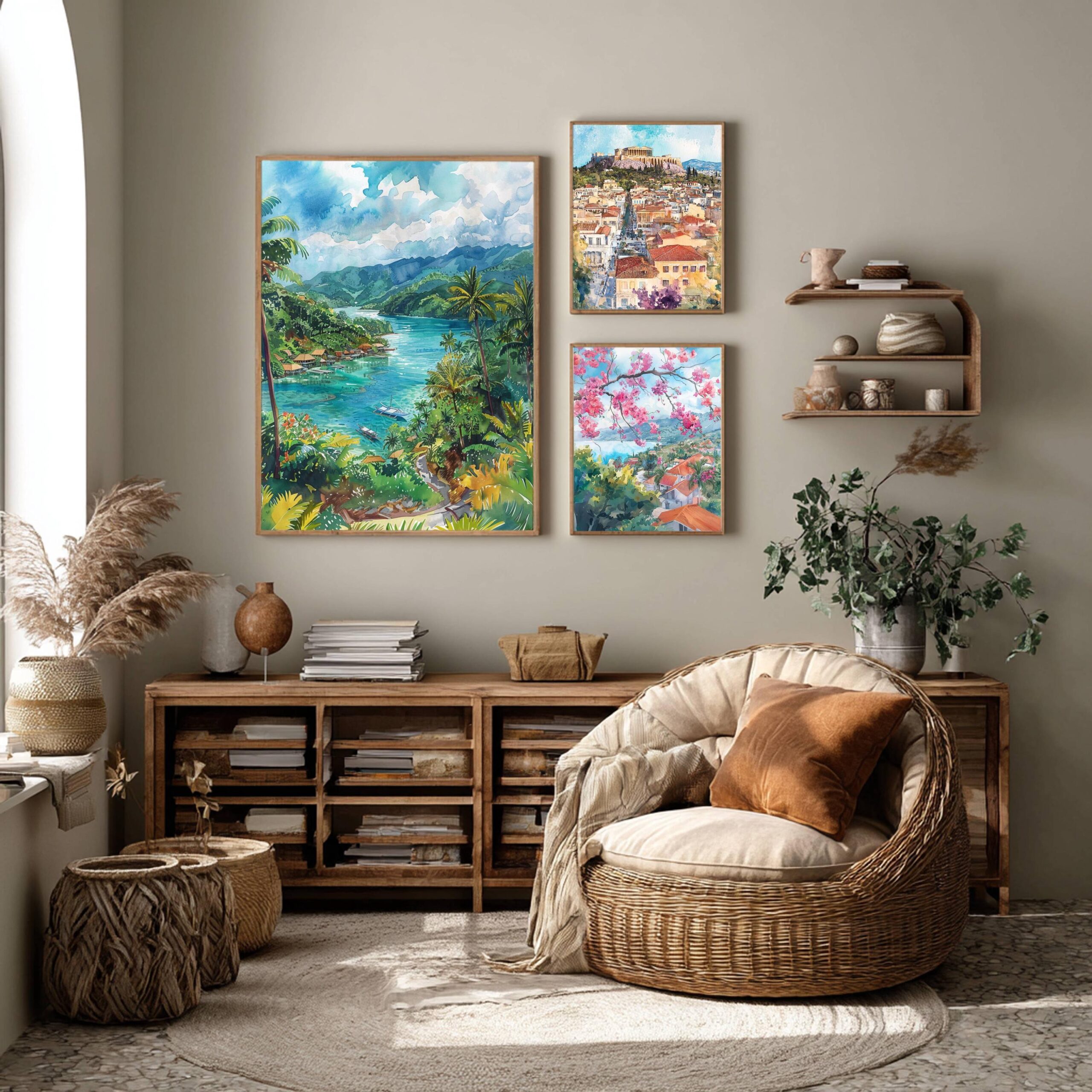 The Philippines Asia Watercolor: Travel Art Poster - Image 2