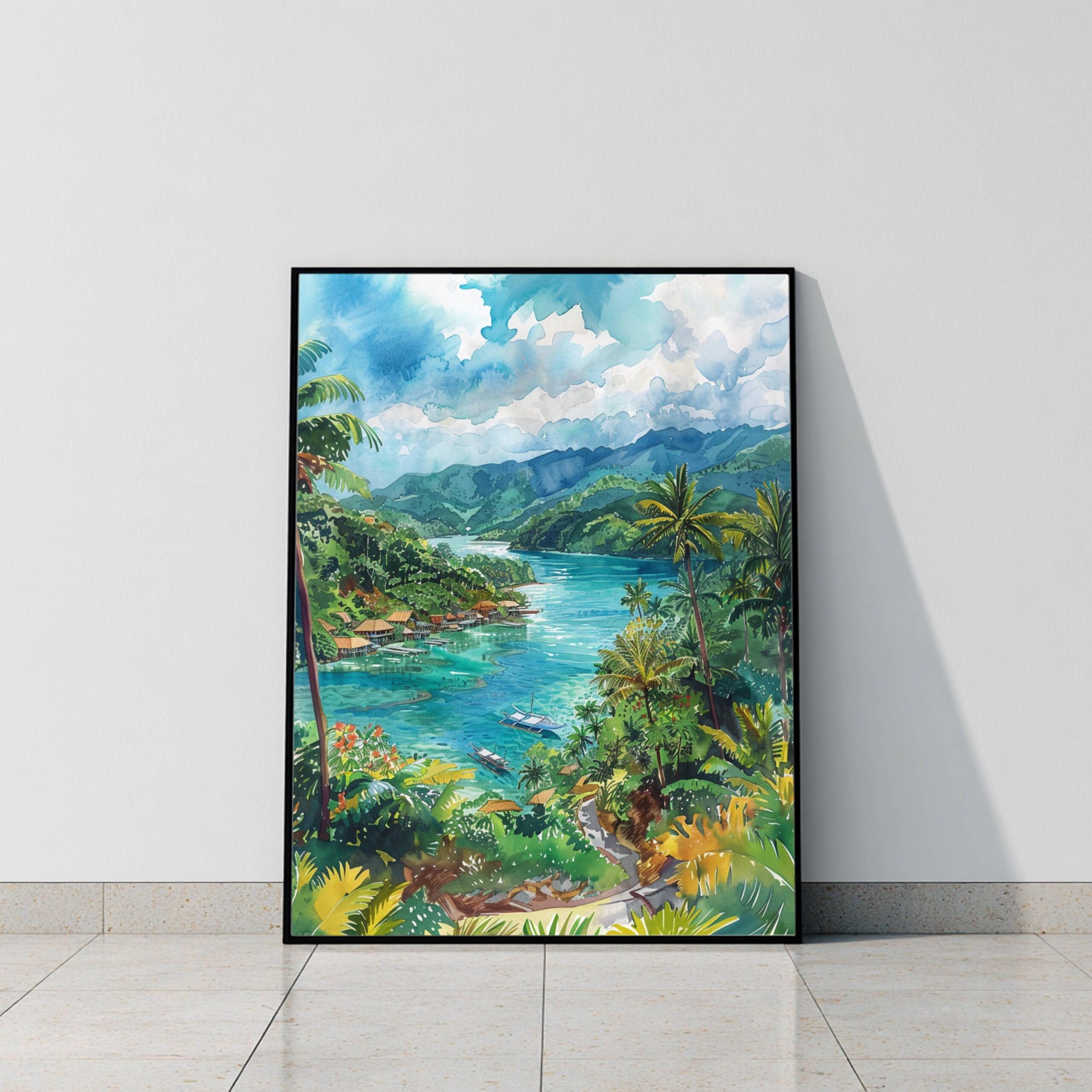 The Philippines Asia Watercolor: Travel Art Poster - Image 8