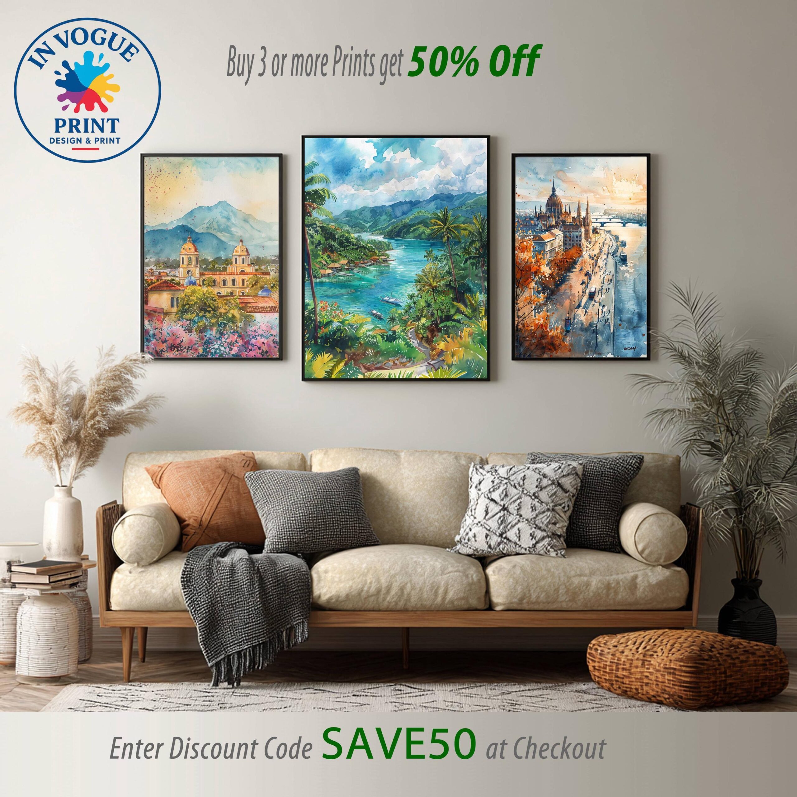 The Philippines Asia Watercolor: Travel Art Poster - Image 10