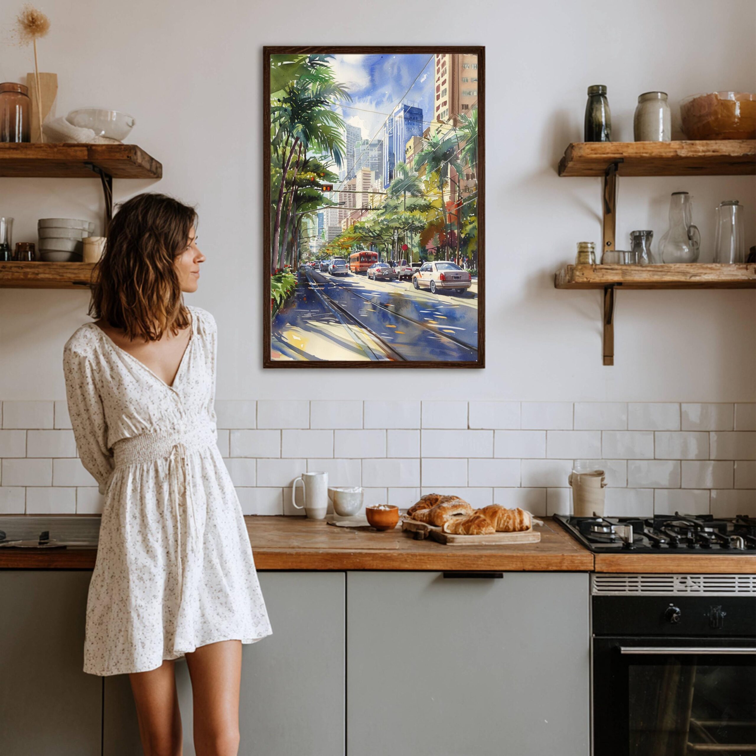 Manila The Philippines Watercolor Print: Asia Travel Art Poster - Image 4