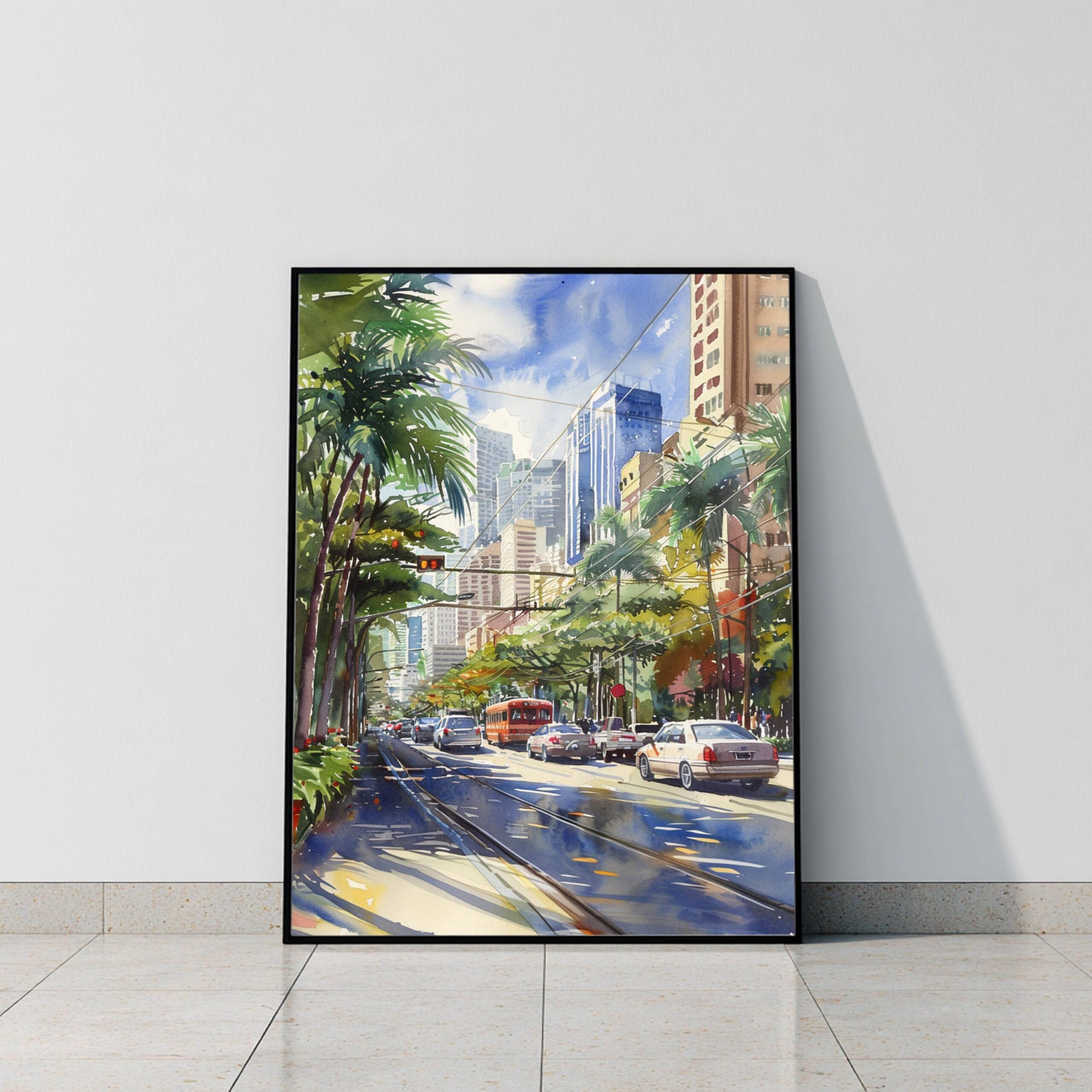 Manila The Philippines Watercolor Print: Asia Travel Art Poster - Image 8