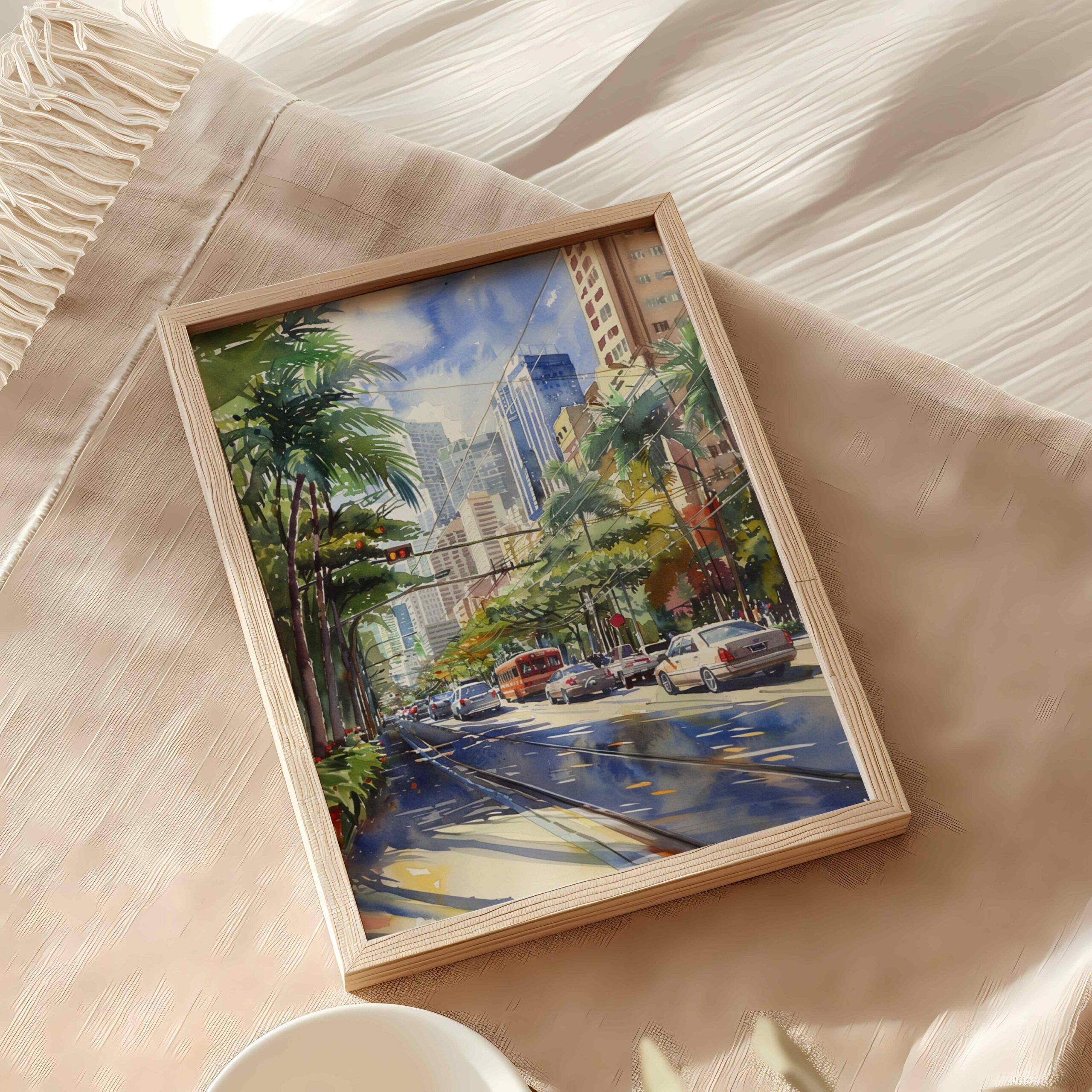 Manila The Philippines Watercolor Print: Asia Travel Art Poster - Image 9