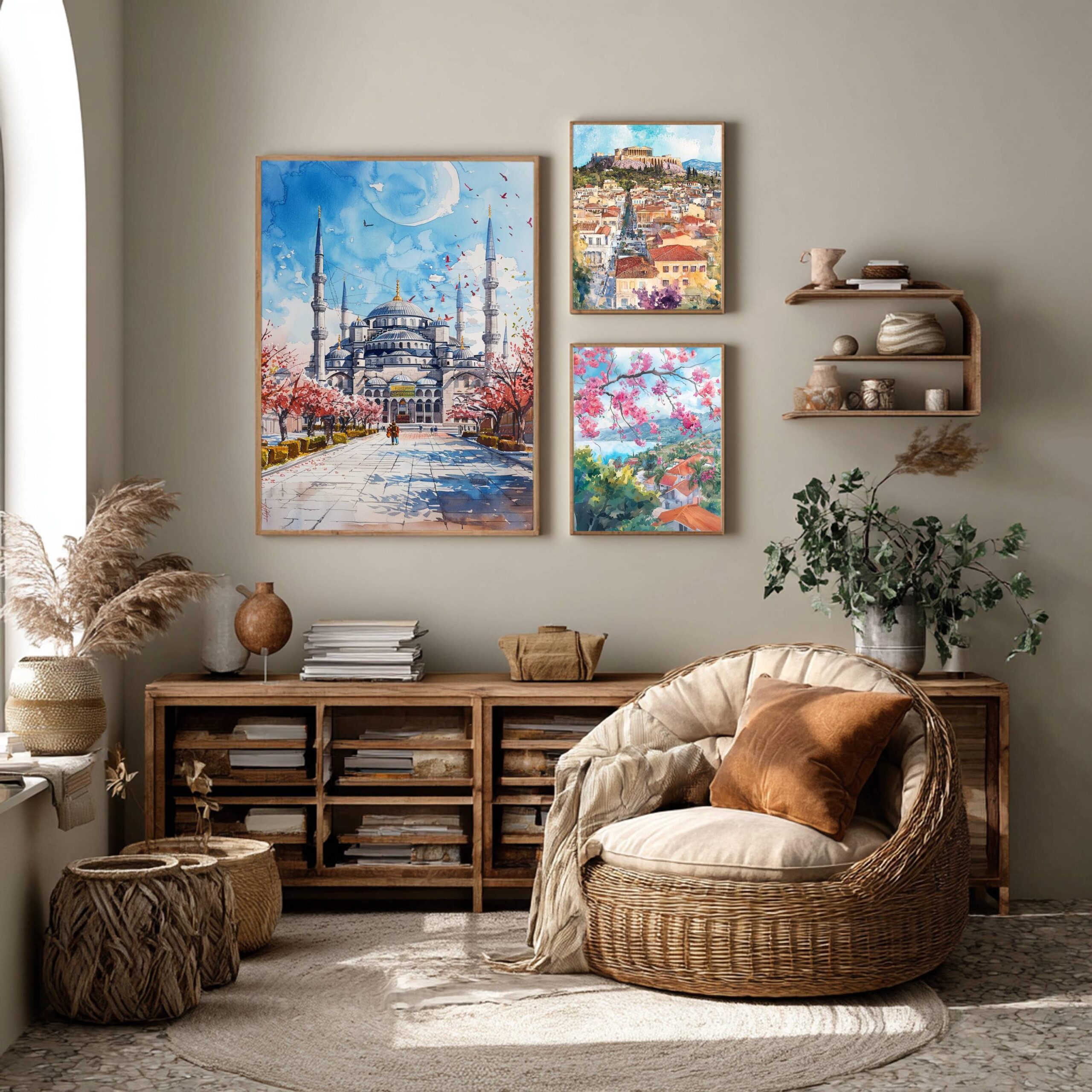 Turkey Europe Watercolor Print: Travel Wall Art - Image 3