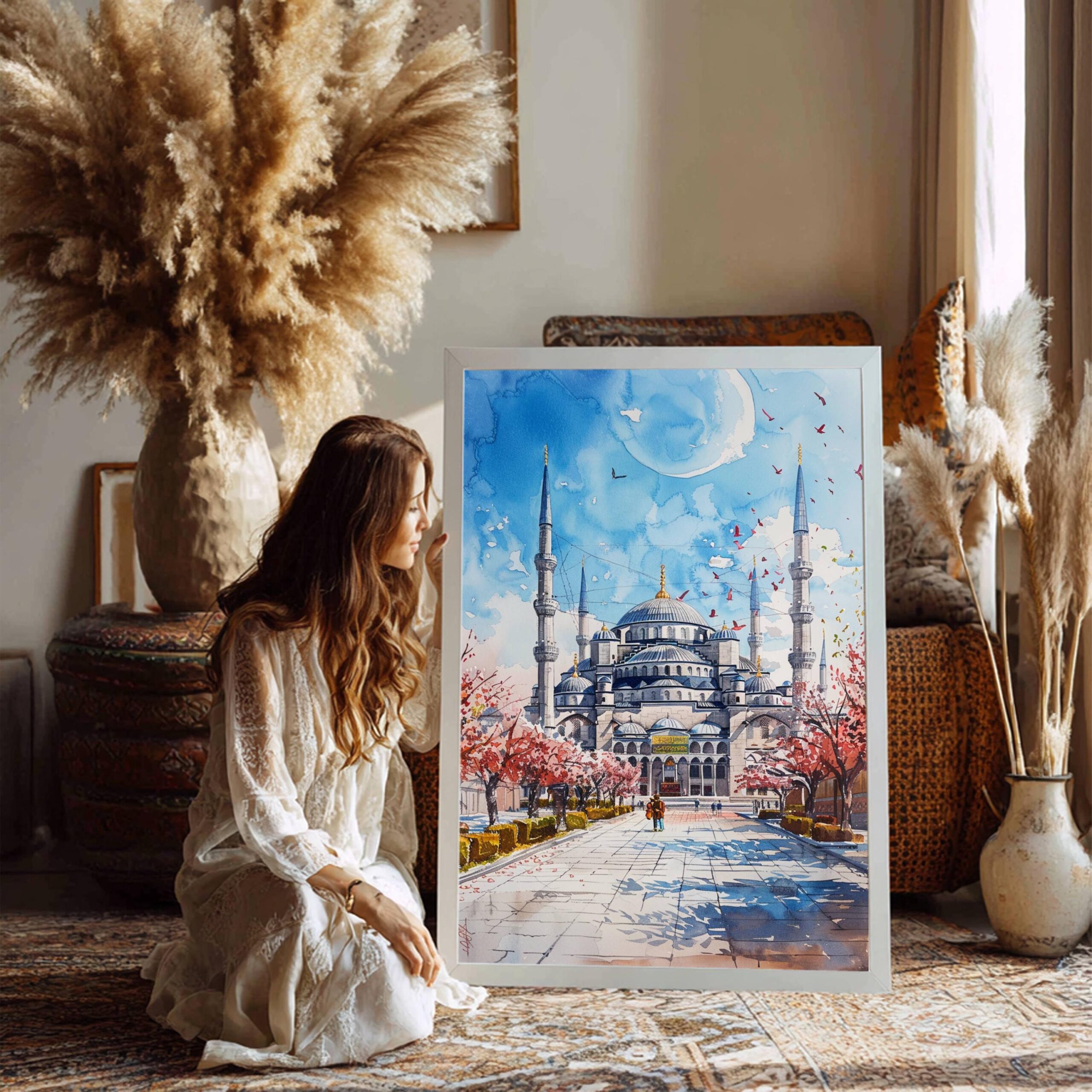 Turkey Europe Watercolor Print: Travel Wall Art - Image 4