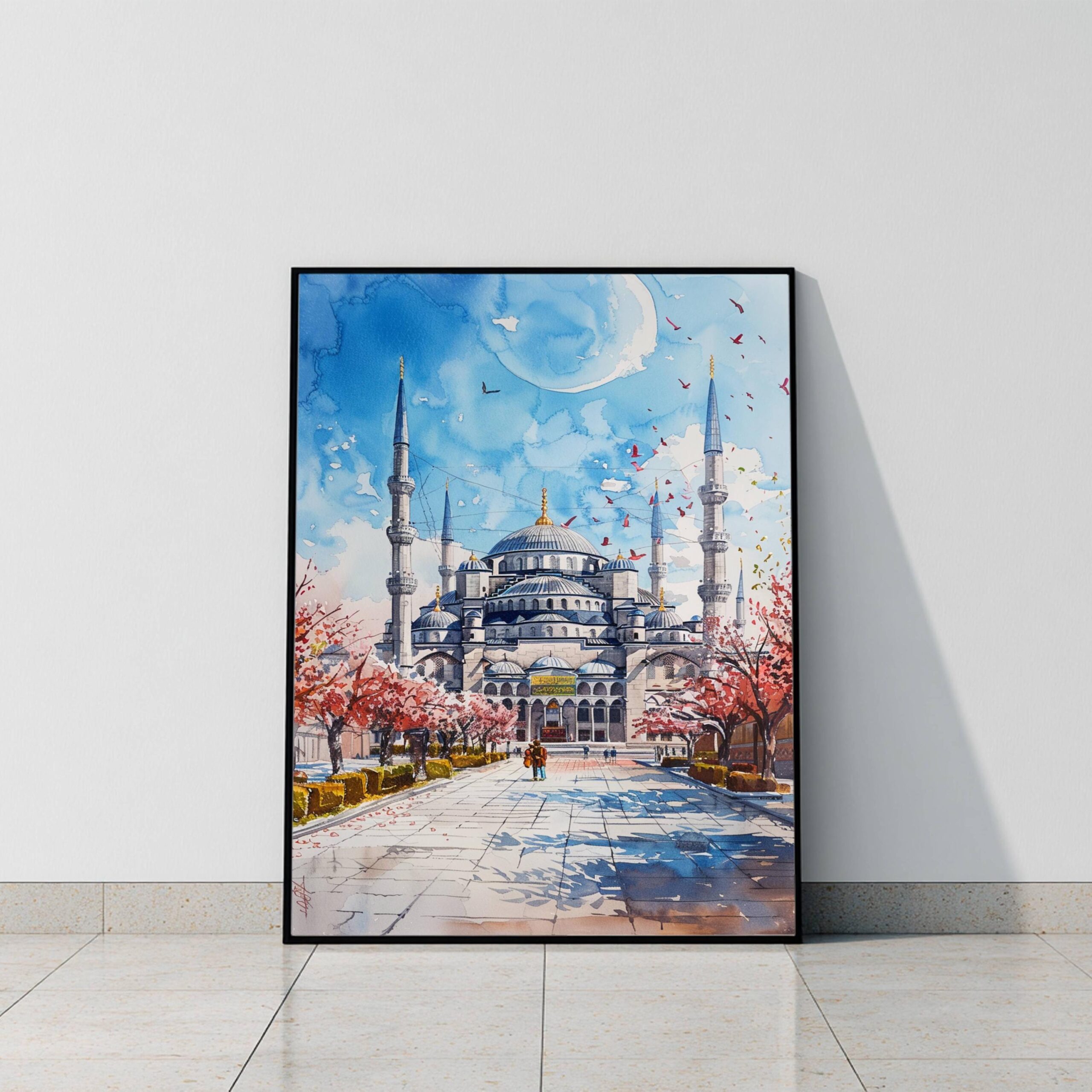 Turkey Europe Watercolor Print: Travel Wall Art - Image 9