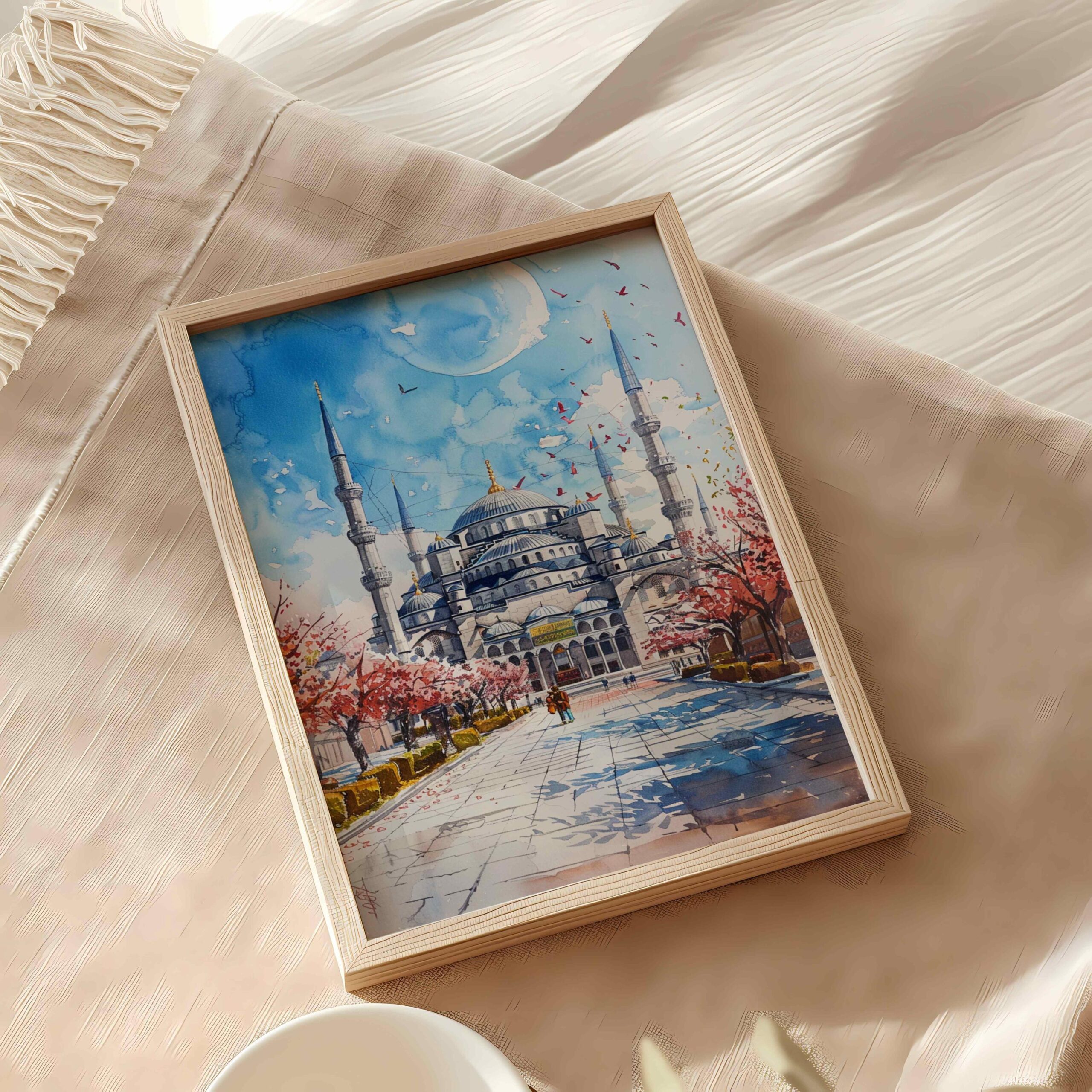 Turkey Europe Watercolor Print: Travel Wall Art - Image 10