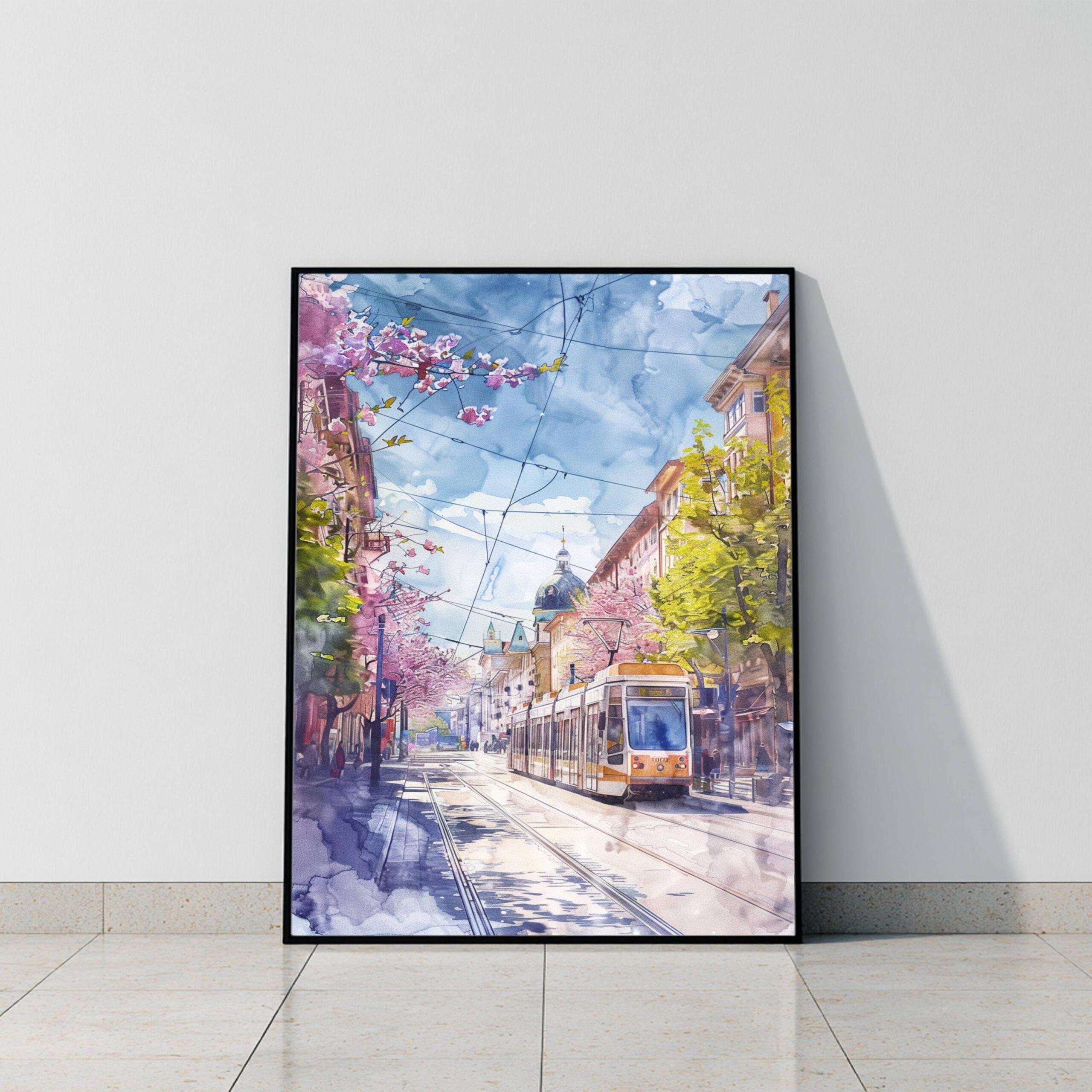 Sofia Bulgaria Europe Watercolor Print: Travel Wall Art - Image 3