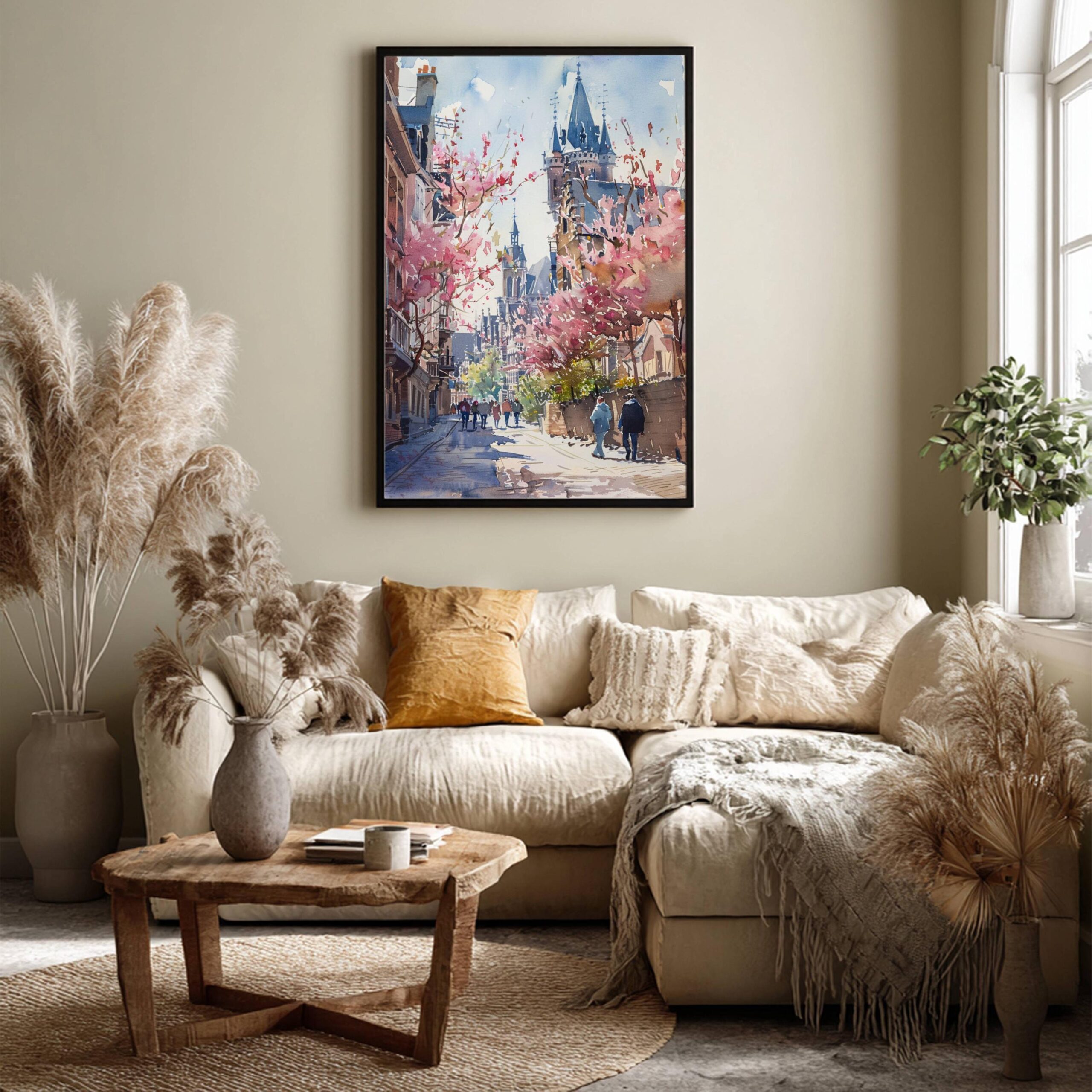 Belgium Europe Watercolor Print: Belgian Travel Wall Art - Image 7