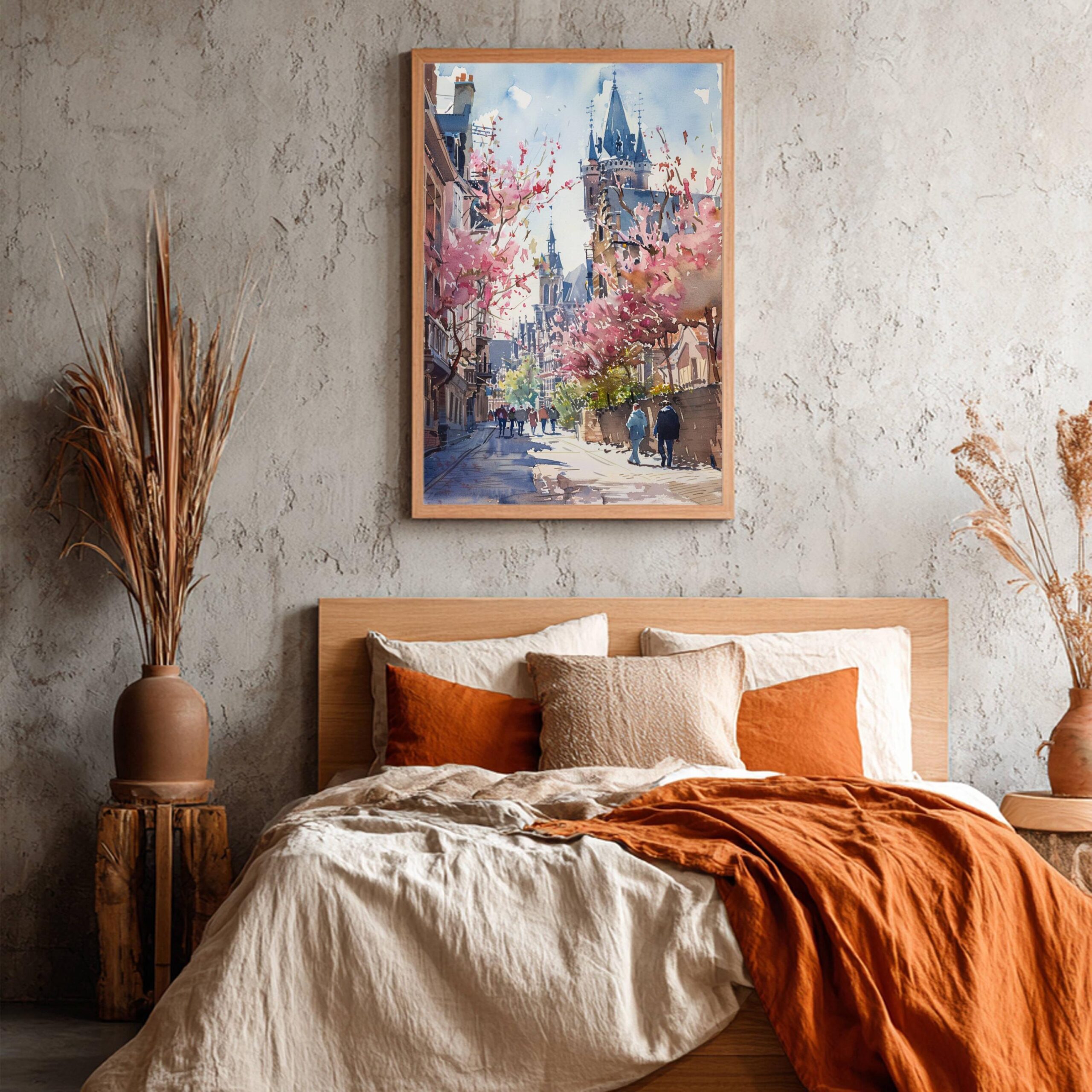 Belgium Europe Watercolor Print: Belgian Travel Wall Art - Image 6