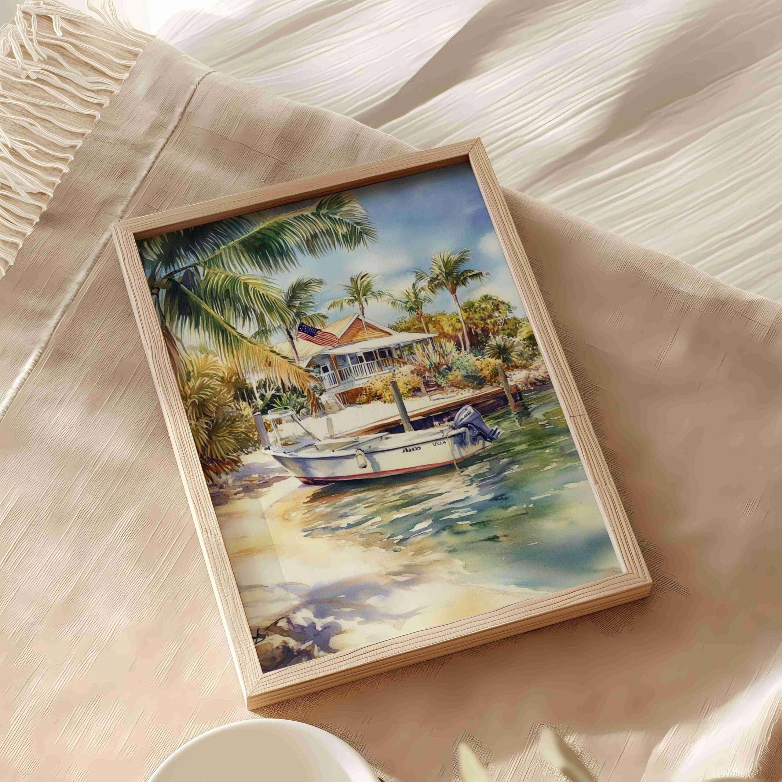 Captiva Island Florida USA Watercolor: American Travel Art Poster - Image 9