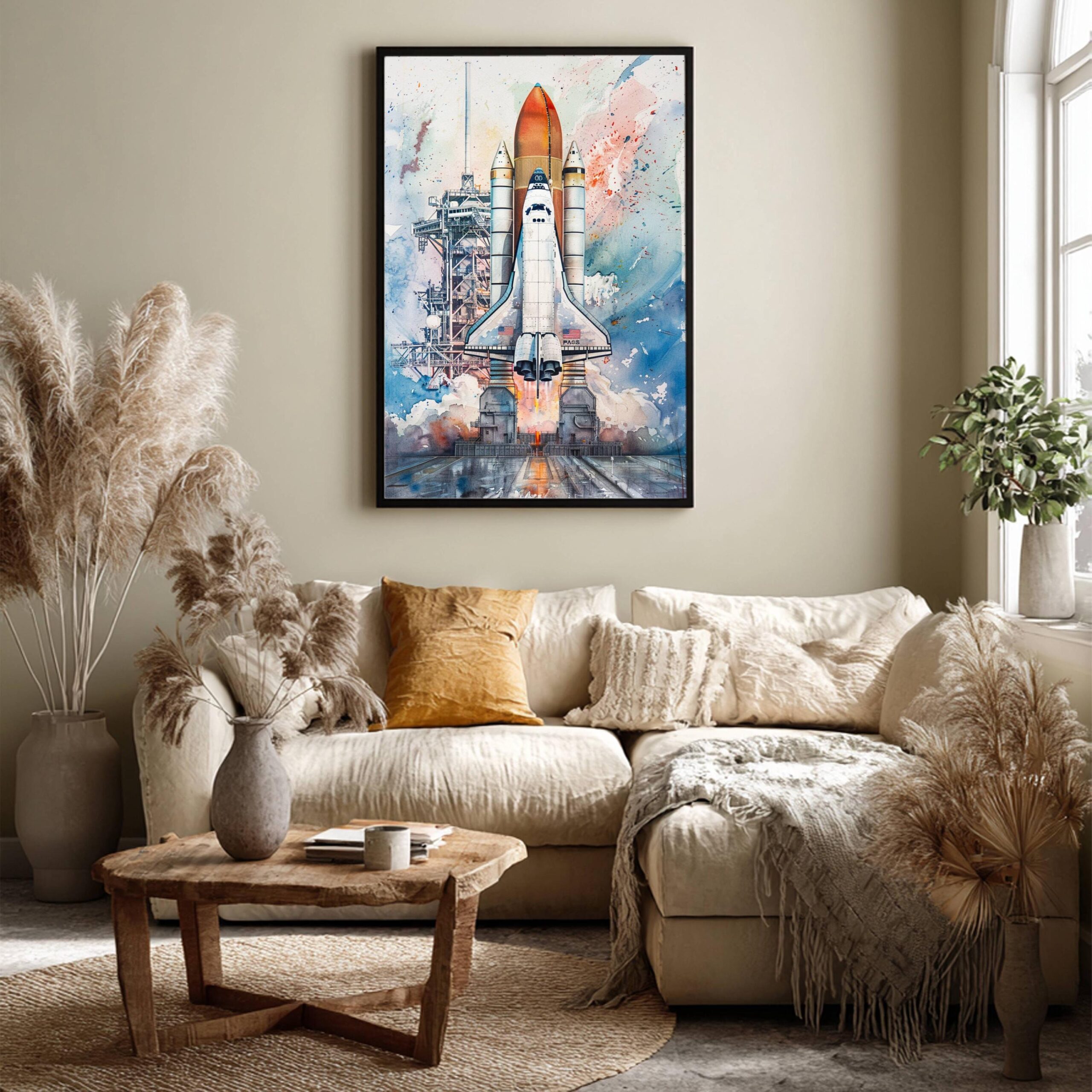 Kennedy Space Center Florida USA Watercolor: Travel Art Poster - Image 7