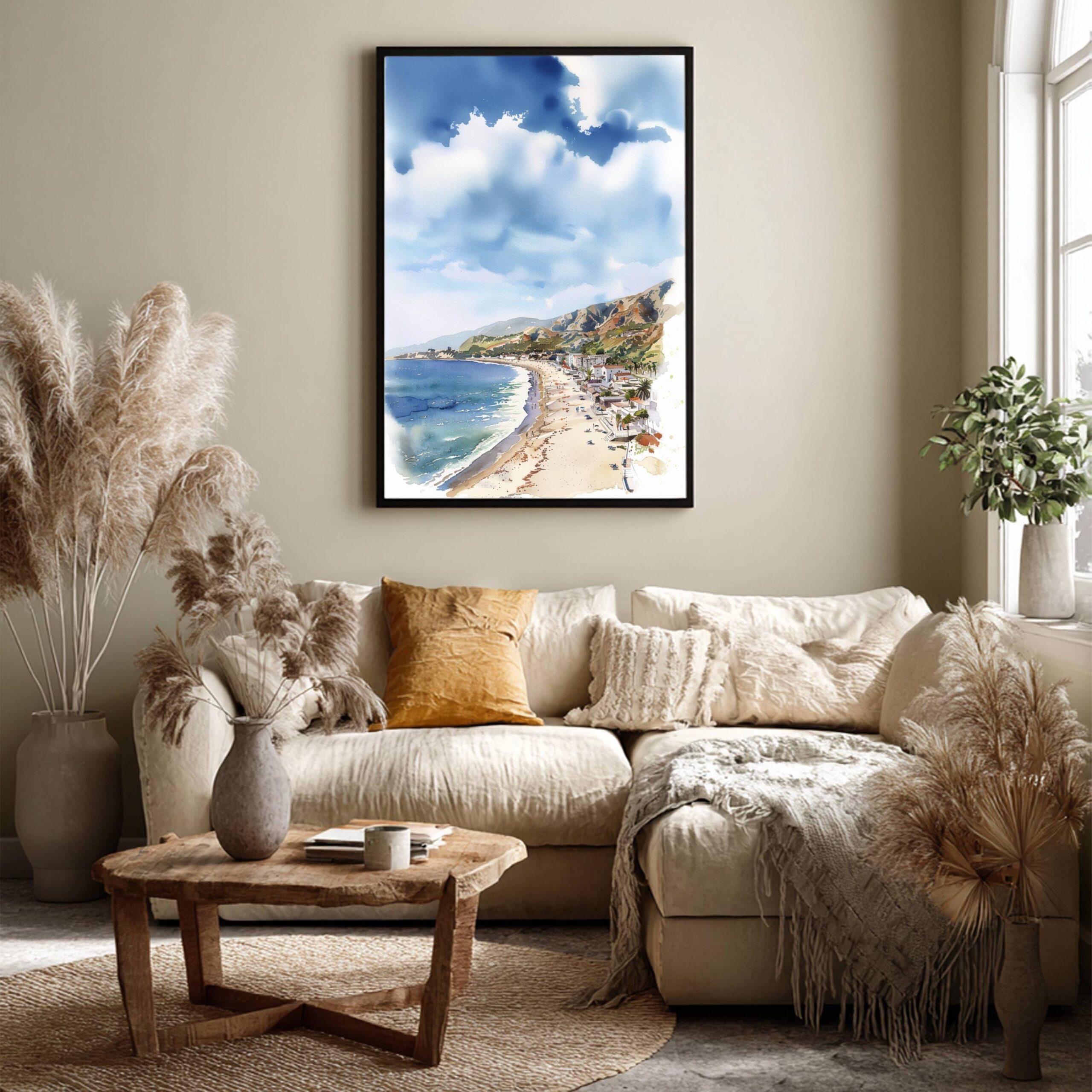 California United States of America Watercolor: USA Travel Art Poster - Image 7