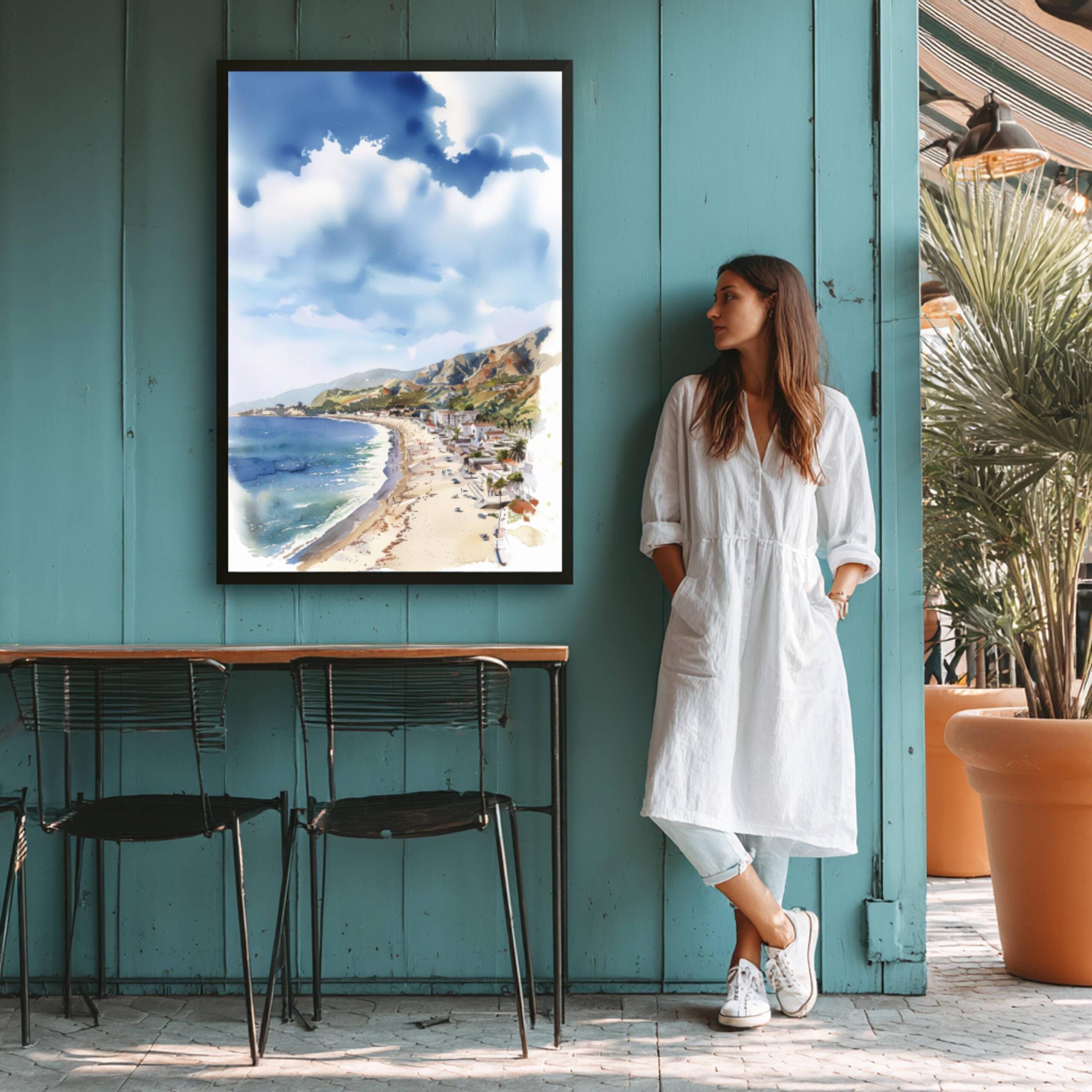 California United States of America Watercolor: USA Travel Art Poster - Image 5