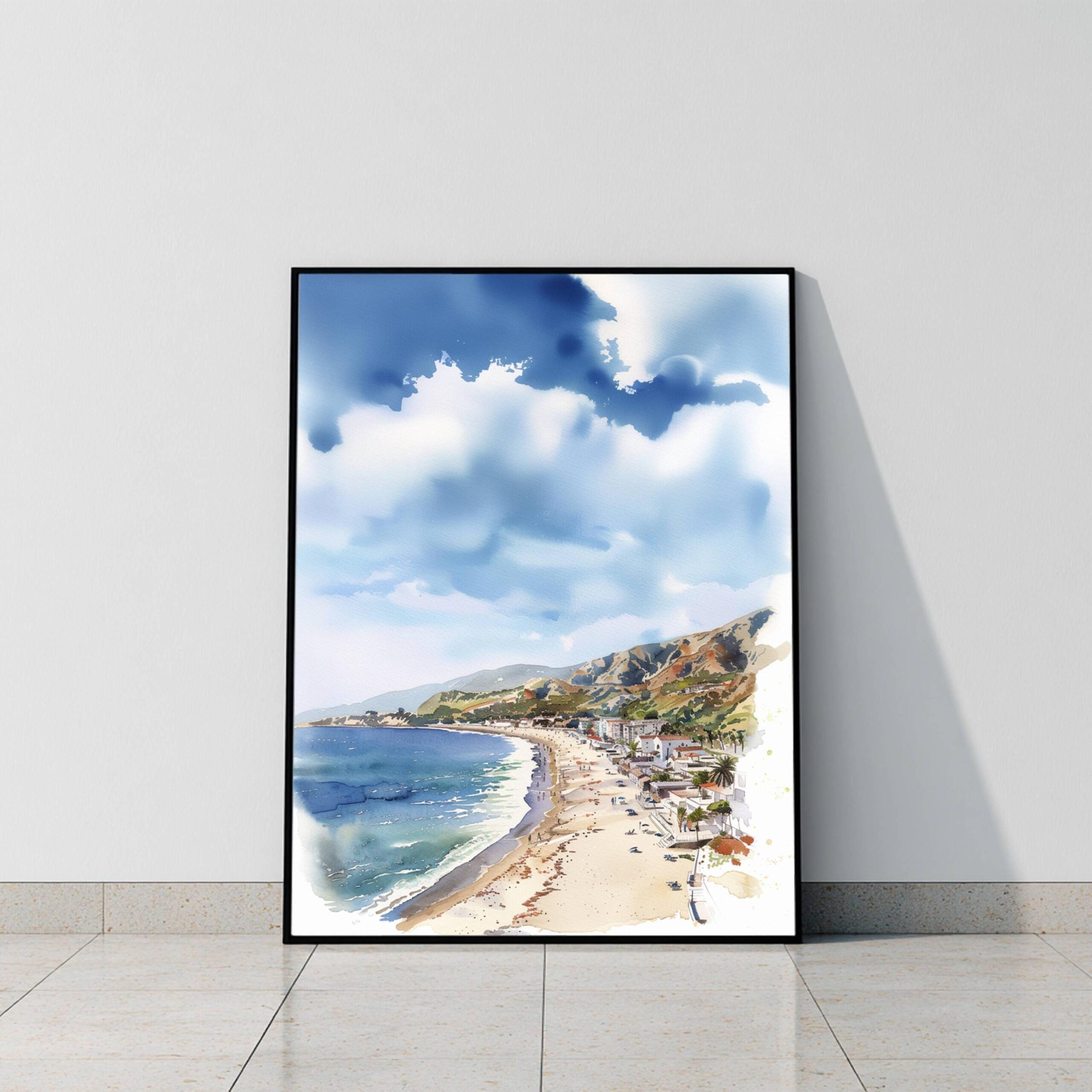 California United States of America Watercolor: USA Travel Art Poster - Image 8