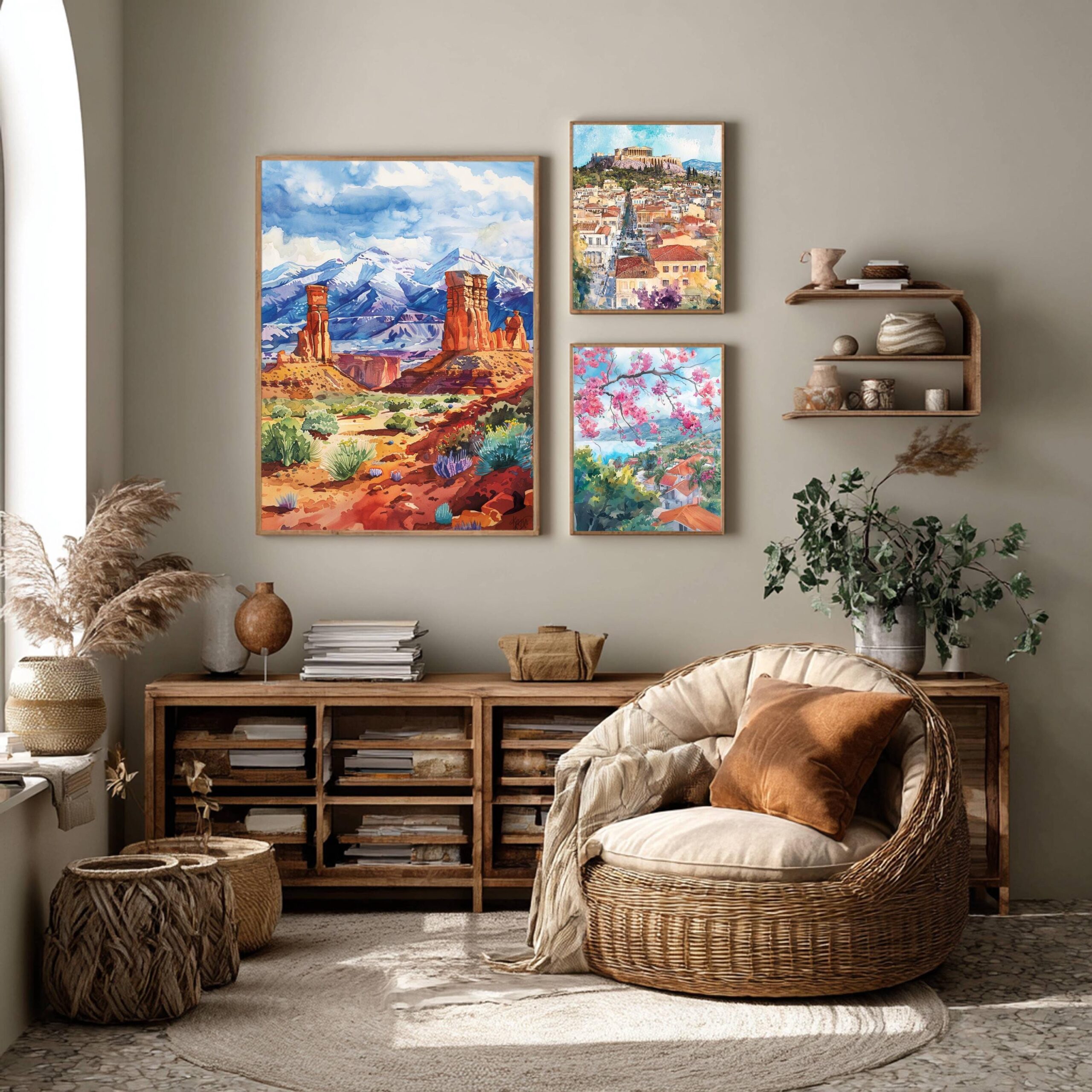 Utah United States of America Watercolor Print: Travel Art Poster - Image 2