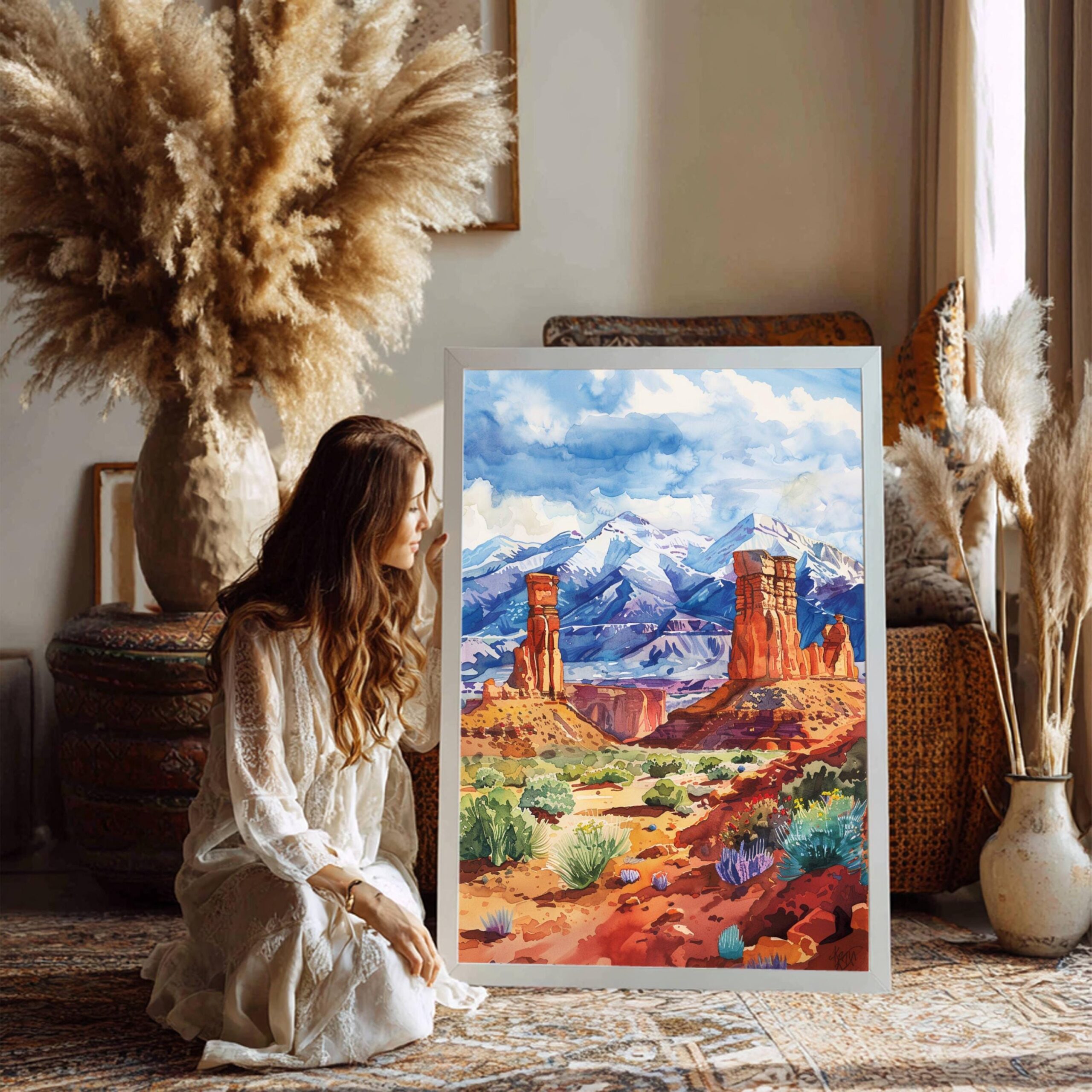Utah United States of America Watercolor Print: Travel Art Poster - Image 3