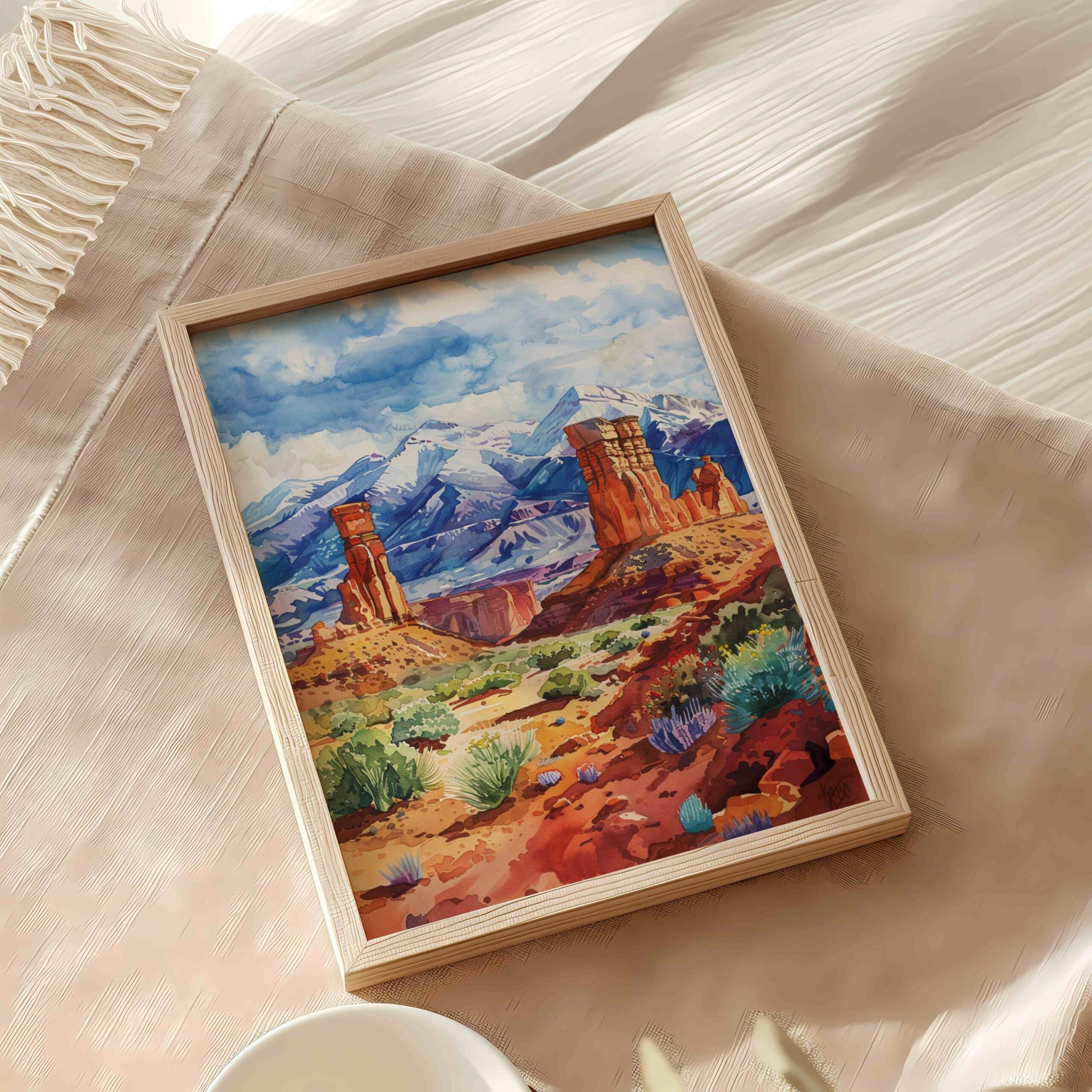 Utah United States of America Watercolor Print: Travel Art Poster - Image 9