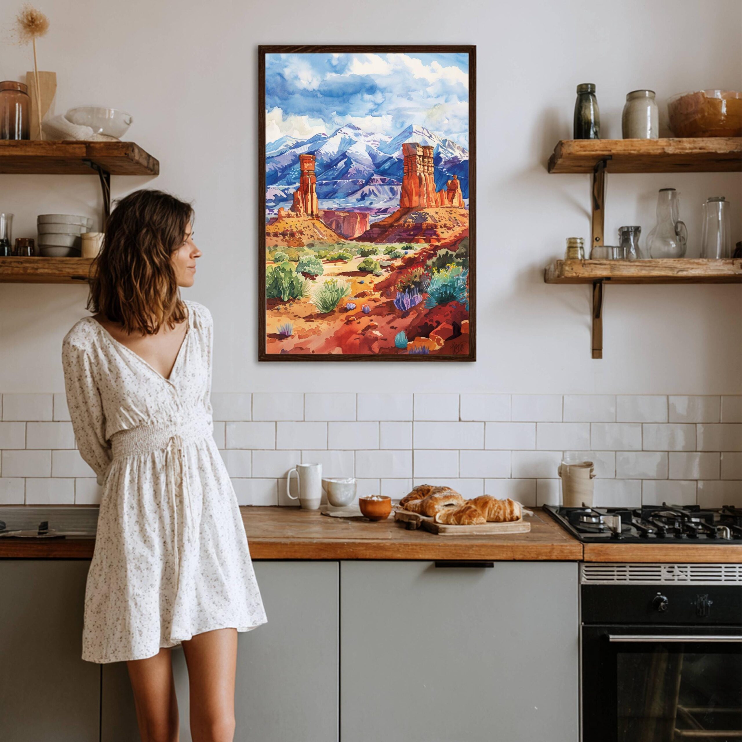 Utah United States of America Watercolor Print: Travel Art Poster - Image 4